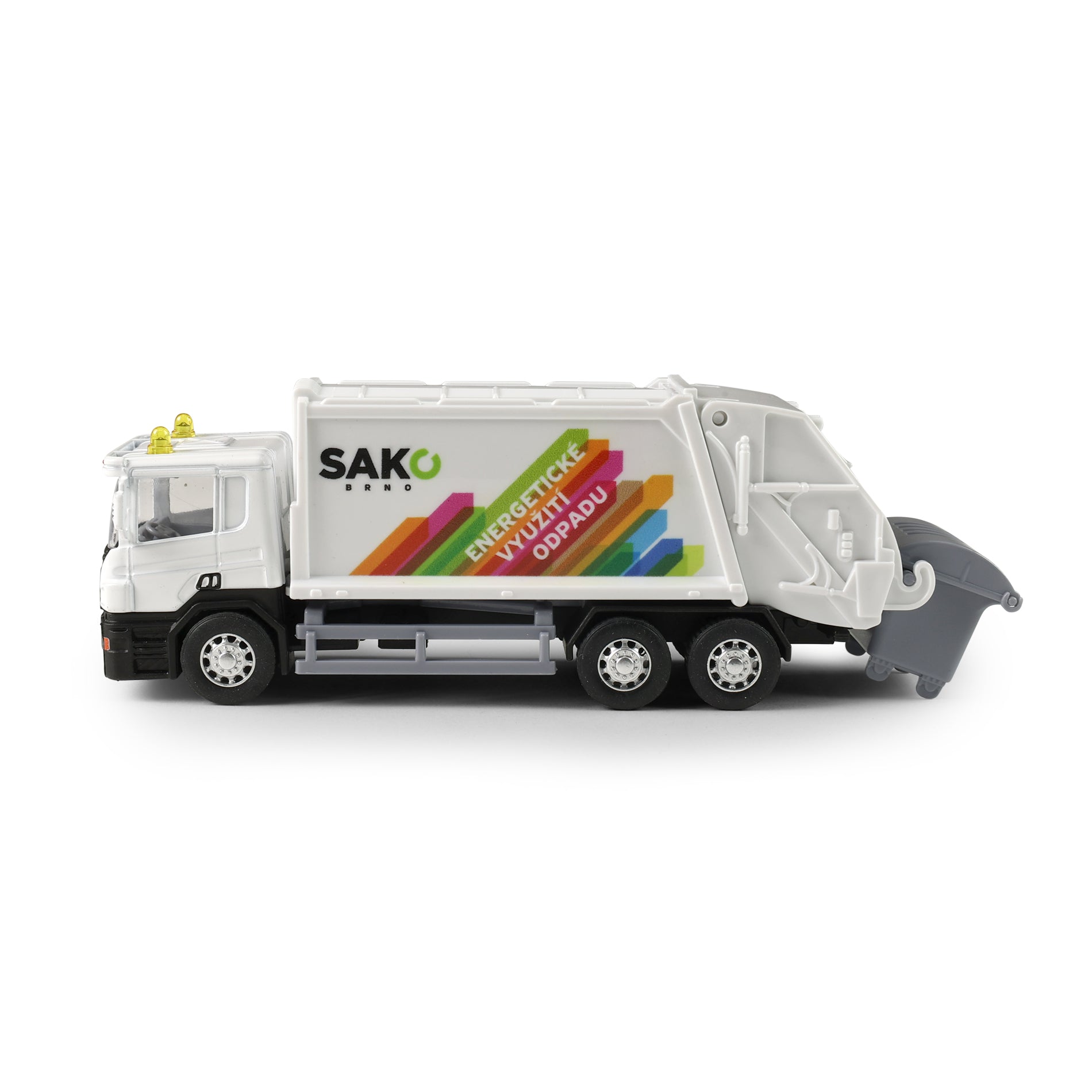 Metal garbage truck SAKO Brno 15 cm / Popelářské auto SAKO