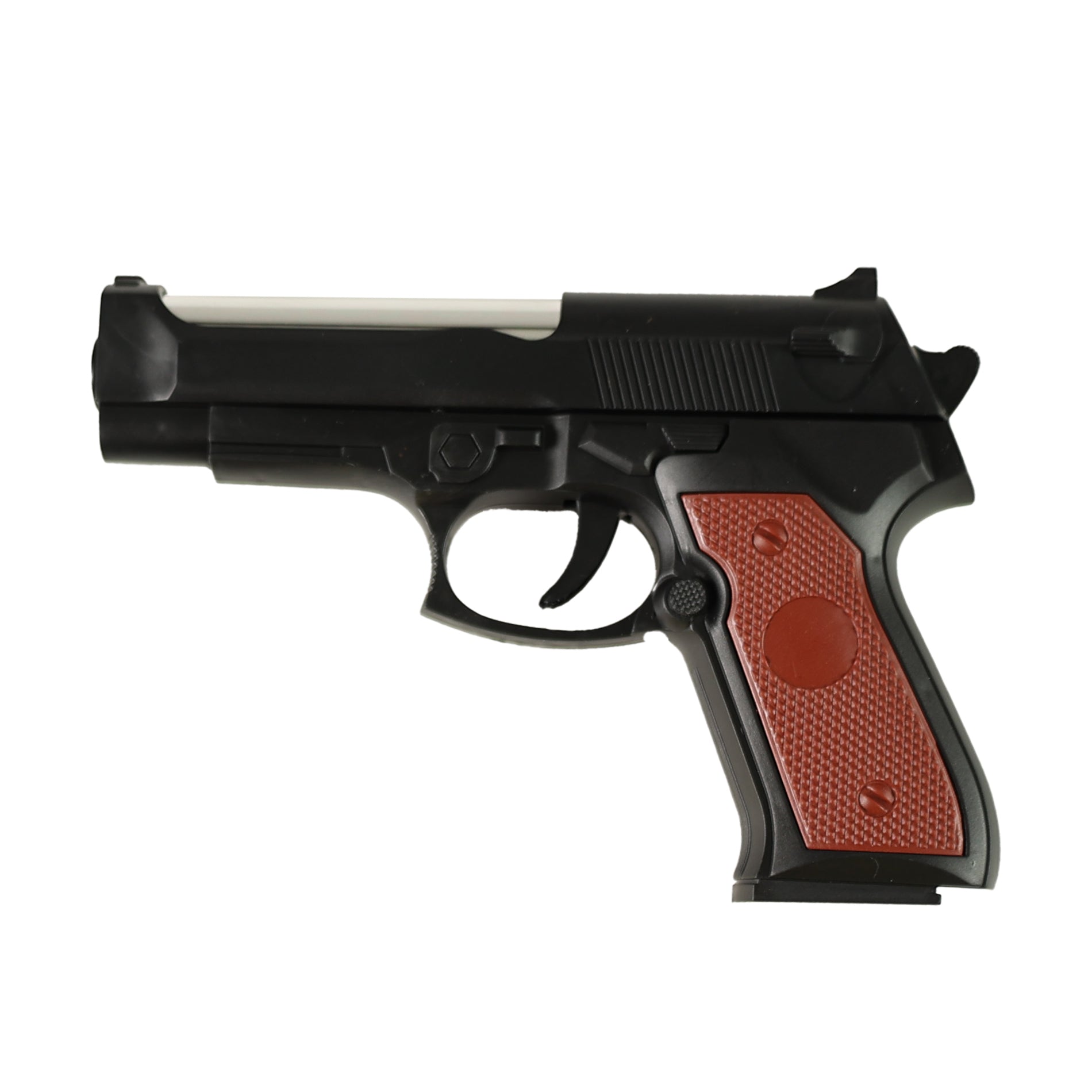 Toy gun with rubber bullets