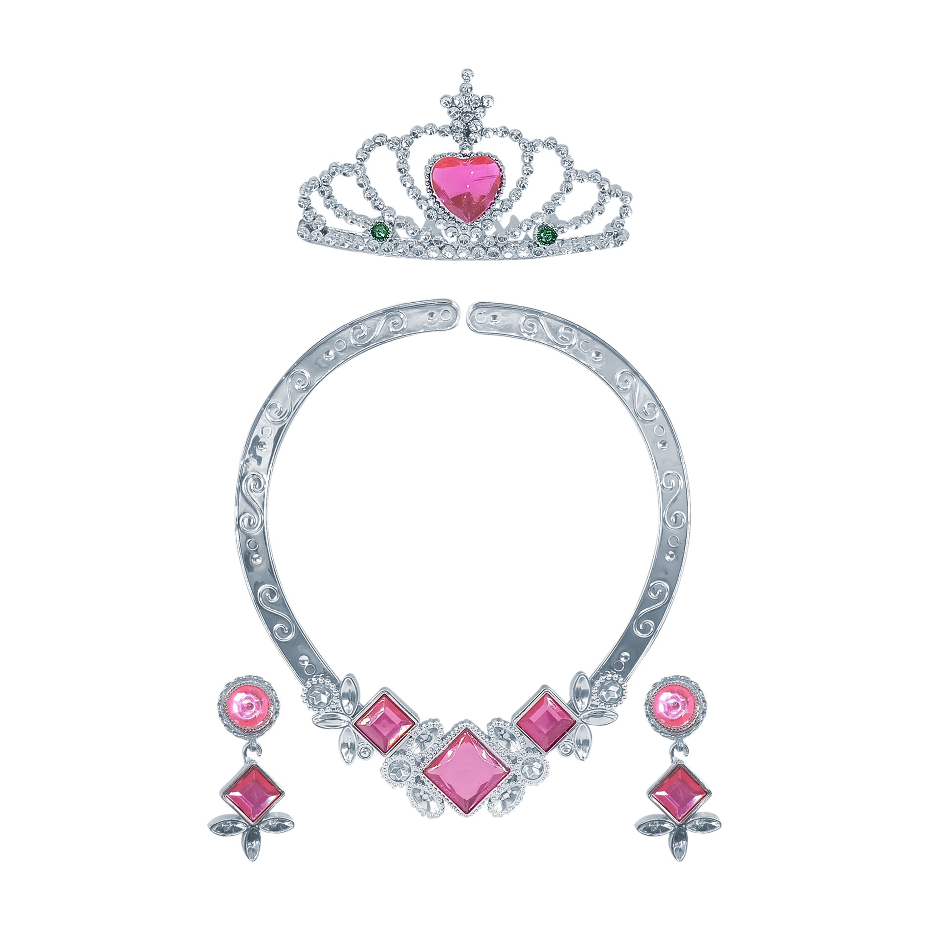 Pink princess accessory set with necklace
