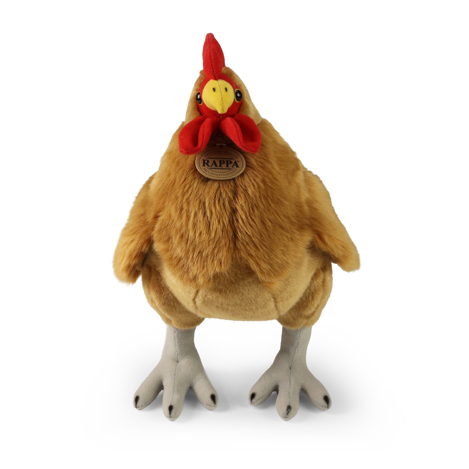 Standing plush rooster 34 cm