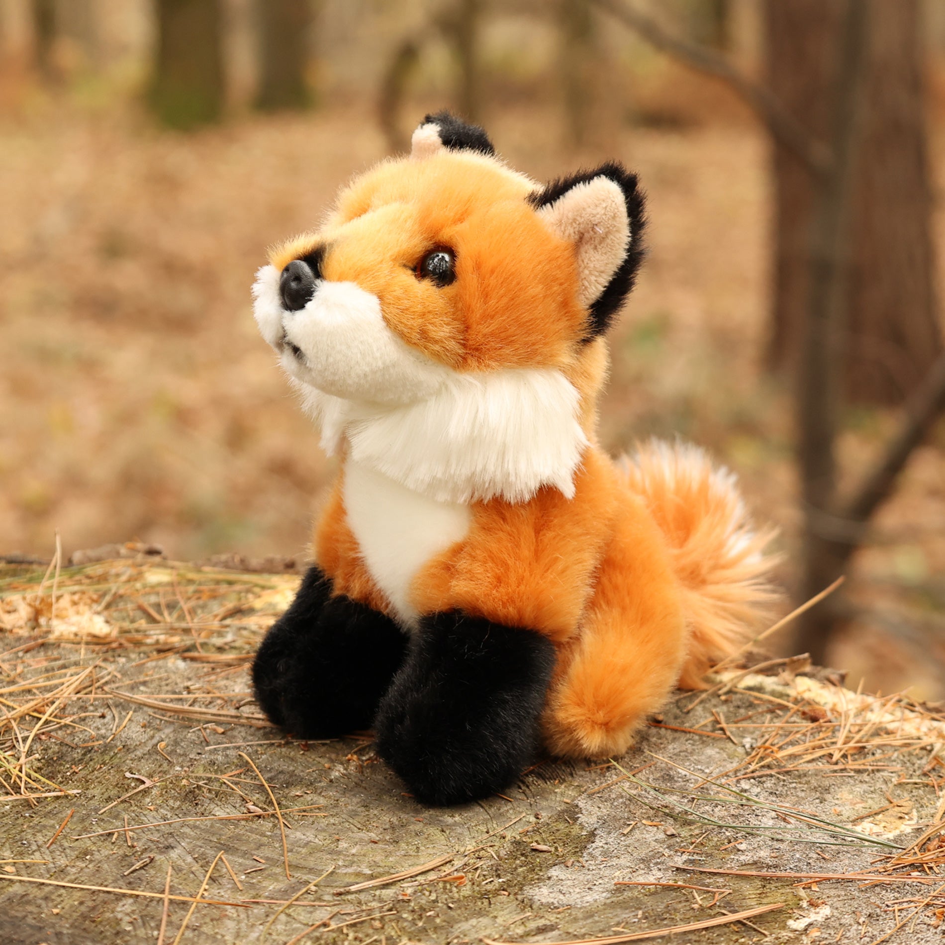 Eco-friendly plush fox 16 cm