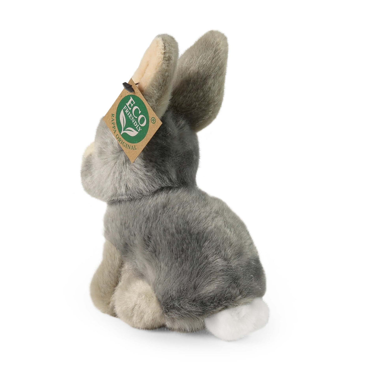 Seated Grey Plush Rabbit 16 cm