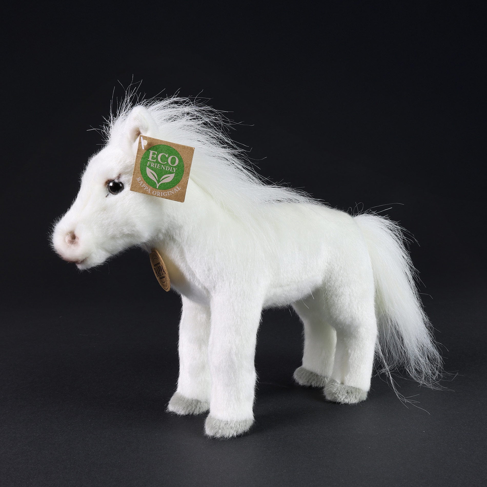 Plush white horse 24 cm