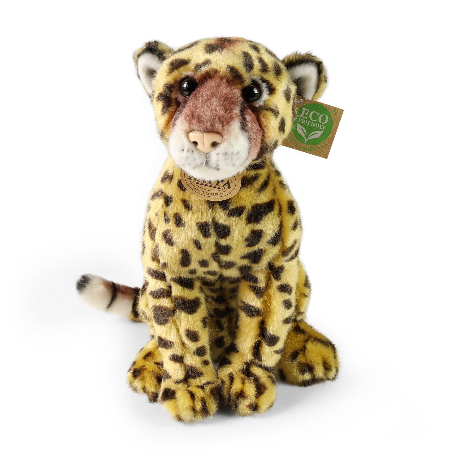 Plush seated cheetah 28 cm
