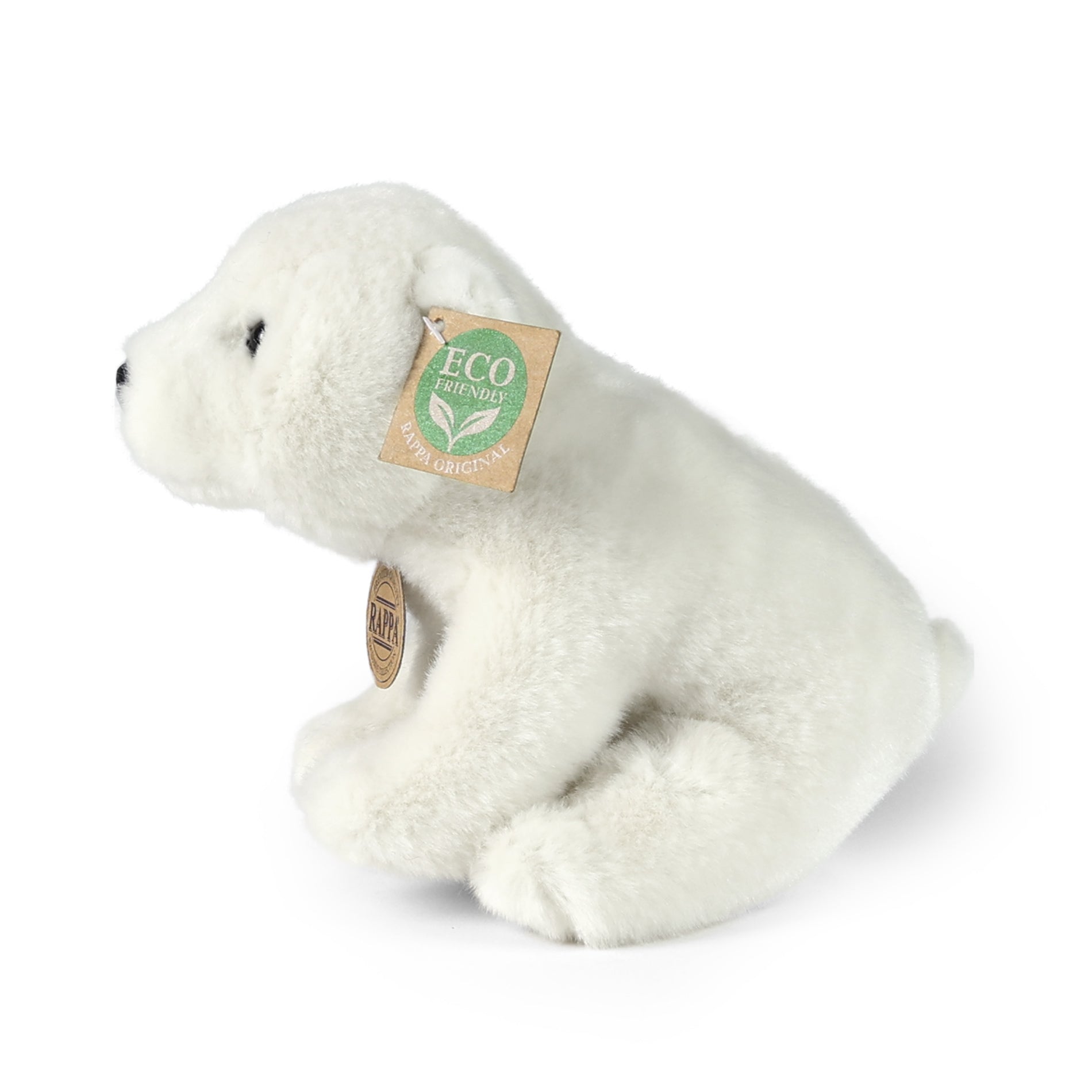 Seated polar bear plush toy 20 cm