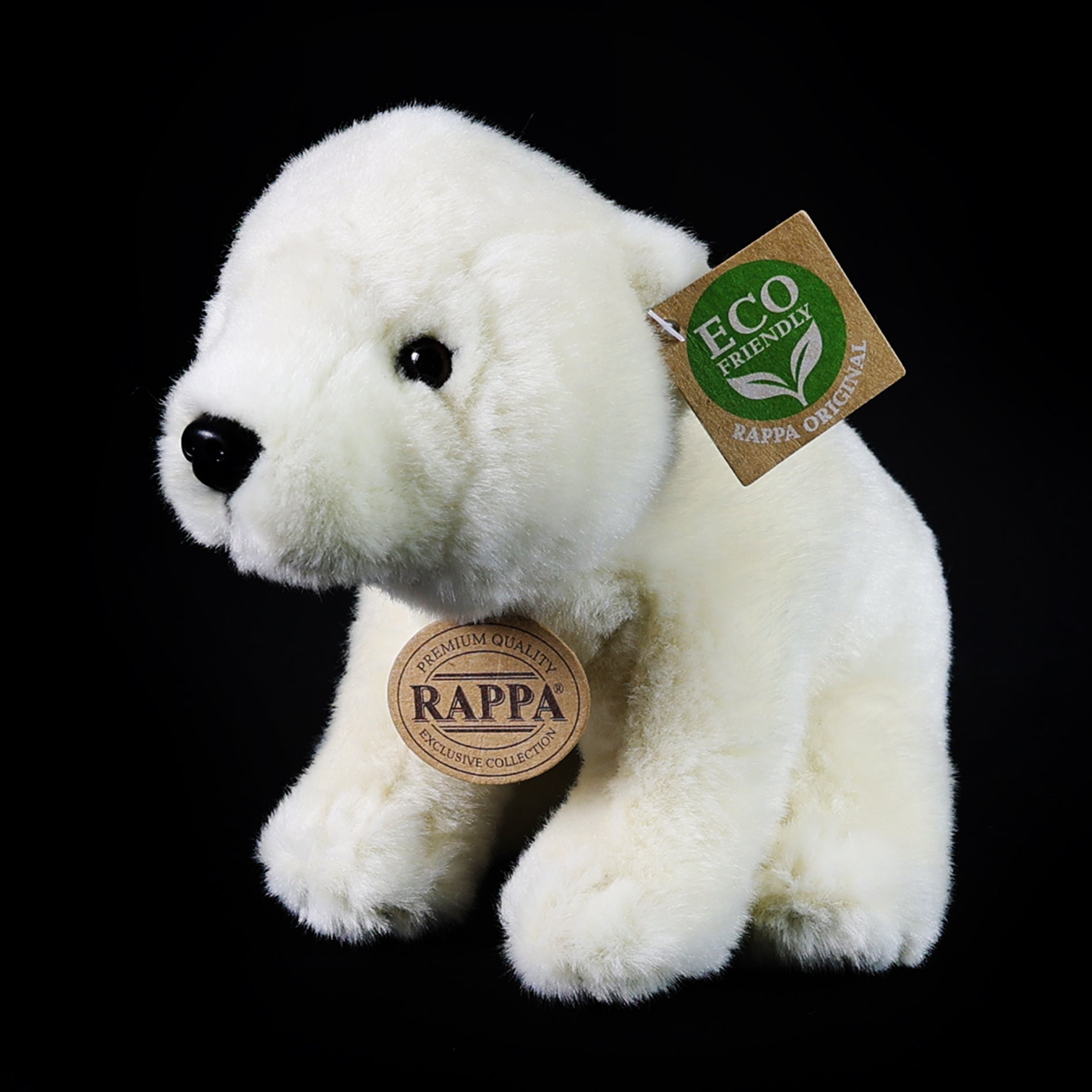 Seated polar bear plush toy 20 cm