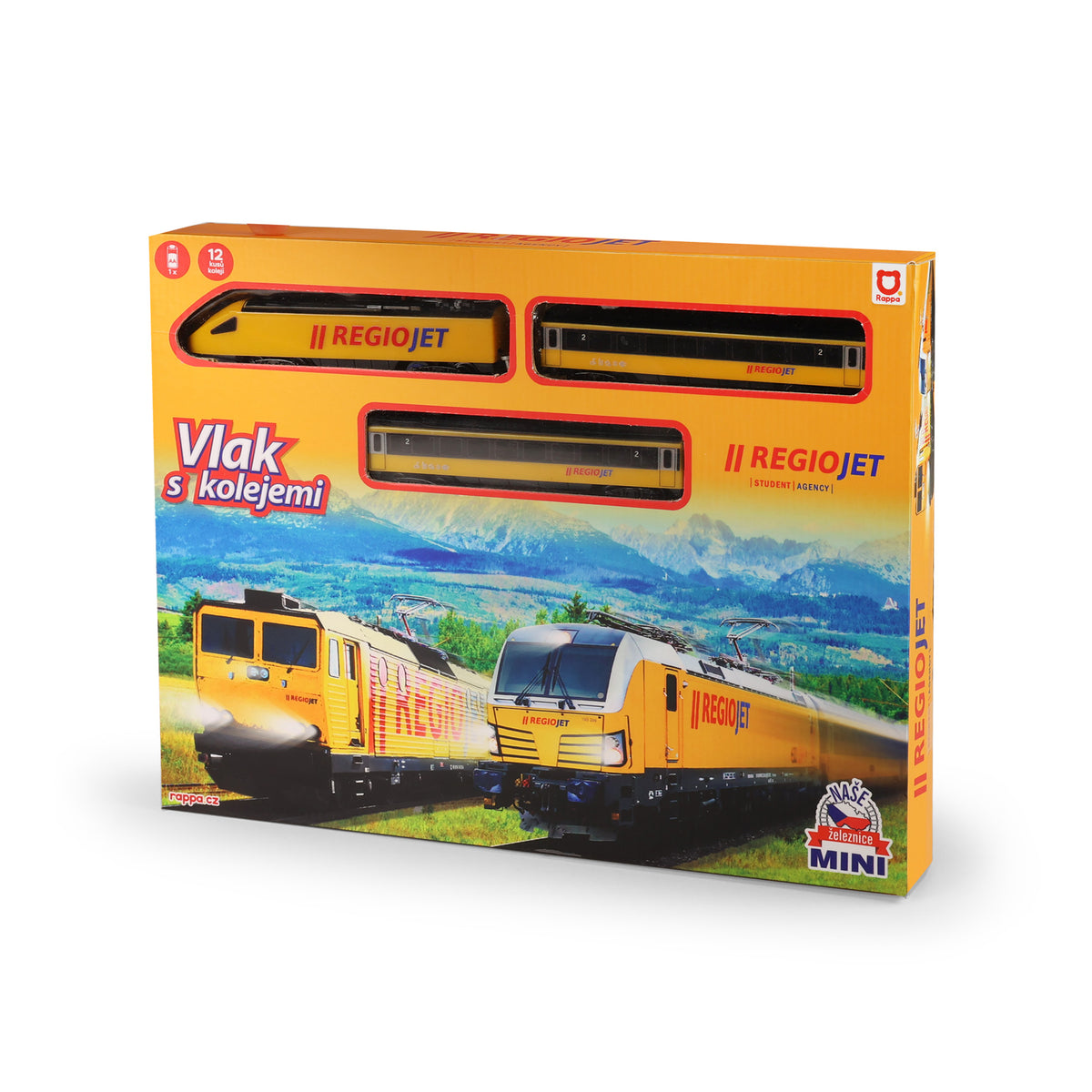 RegioJet train set MINI battery operated / Naše železnice