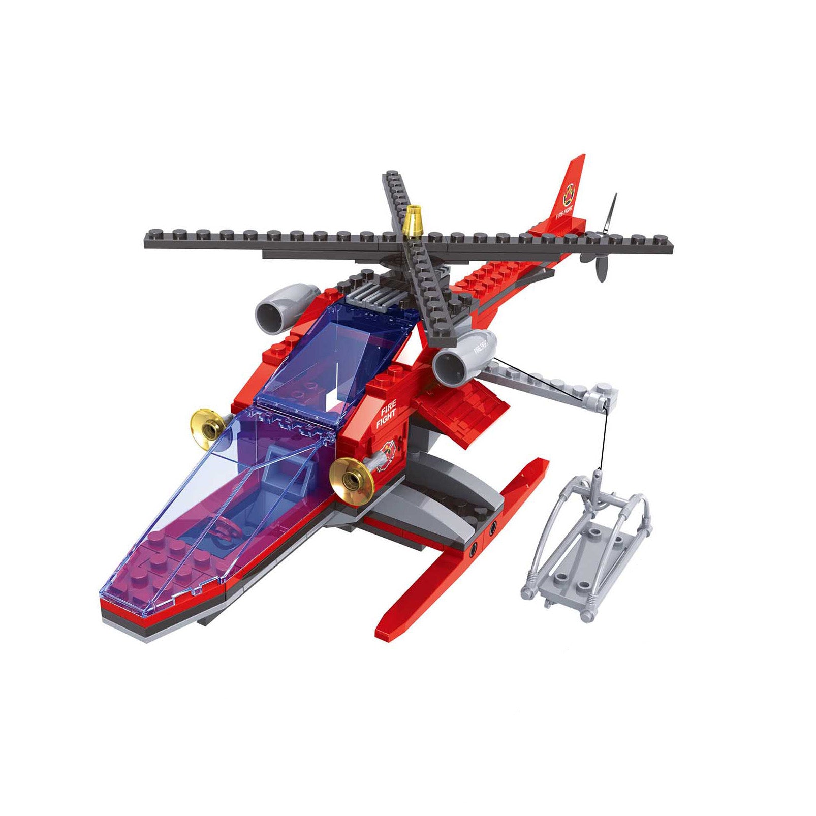 BLOXO building blocks fire helicopter 168 pcs