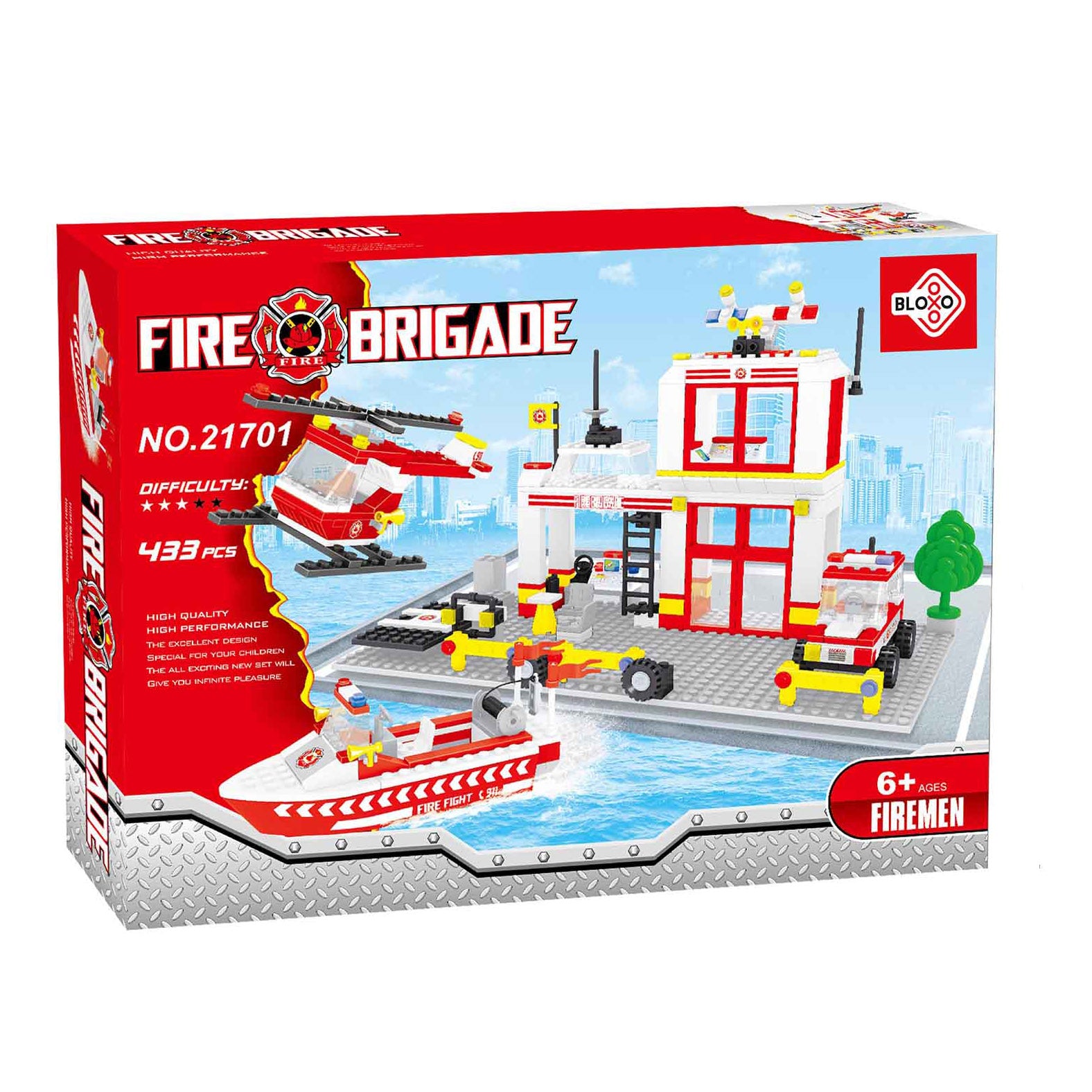 BLOXO building set fire station 368 pcs