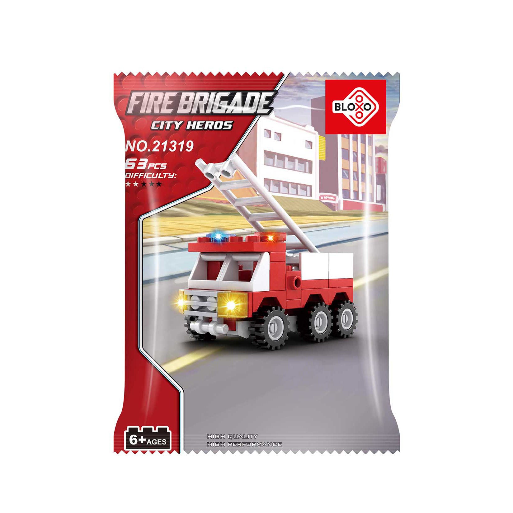 BLOXO building set fire truck 53 pieces