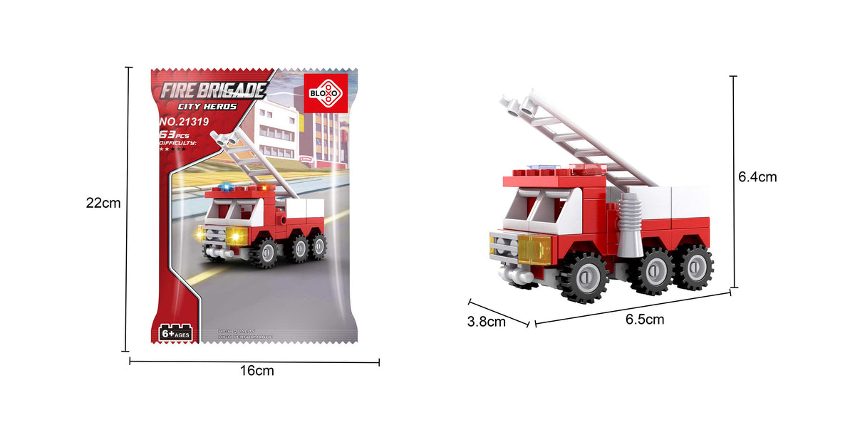 BLOXO building set fire truck 53 pieces