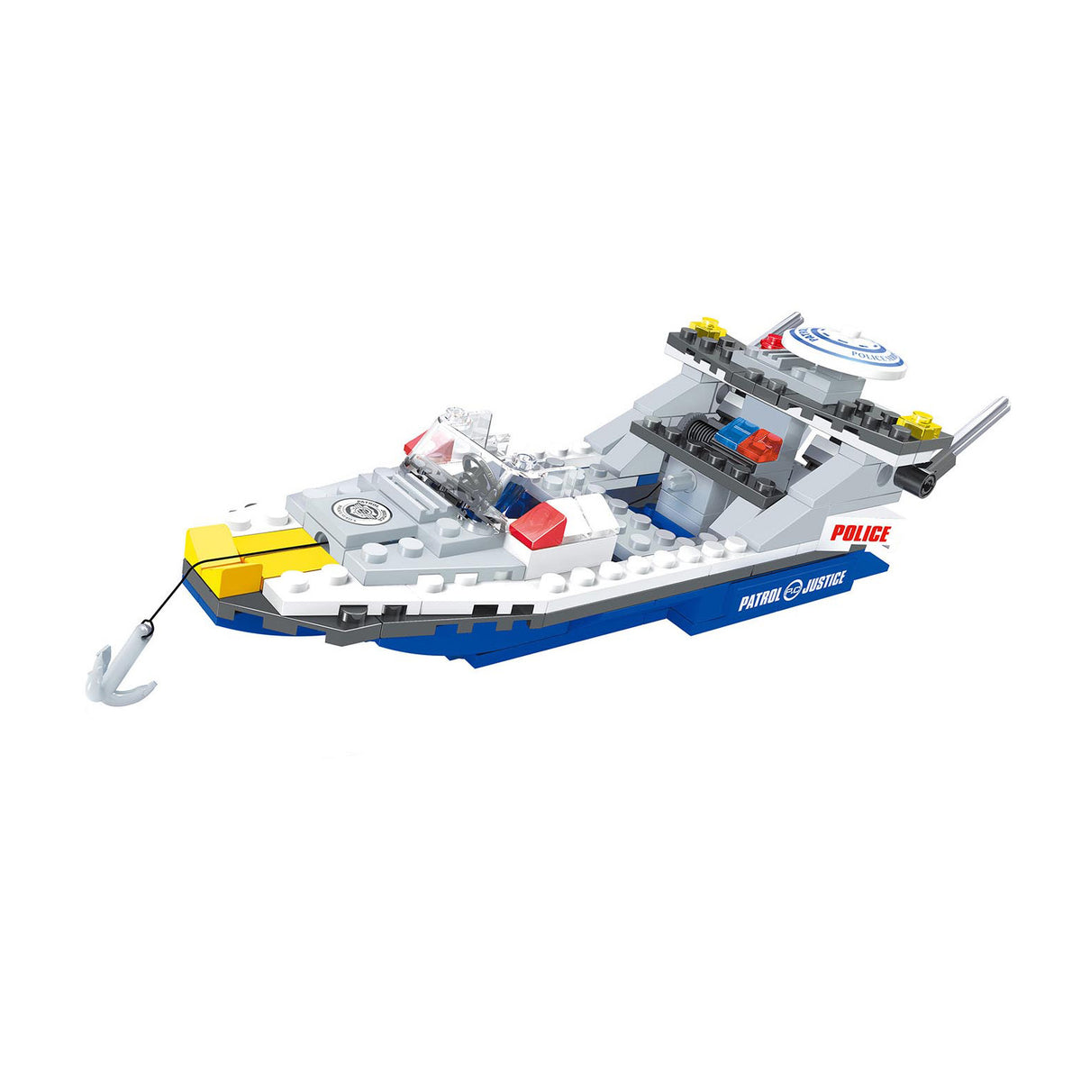 BLOXO building set police boat 195 pcs