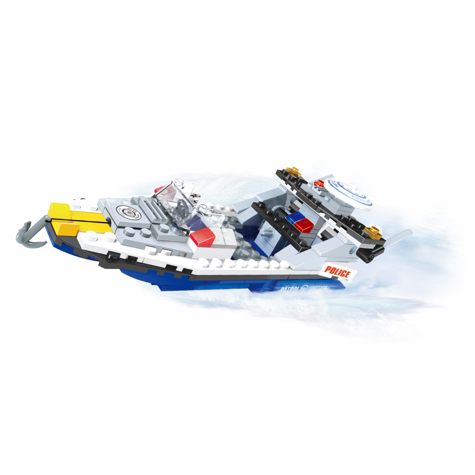 BLOXO building set police boat 195 pcs