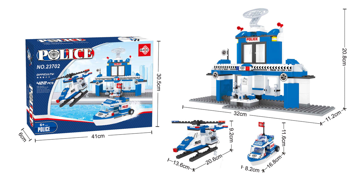 BLOXO building blocks police station 370 pcs