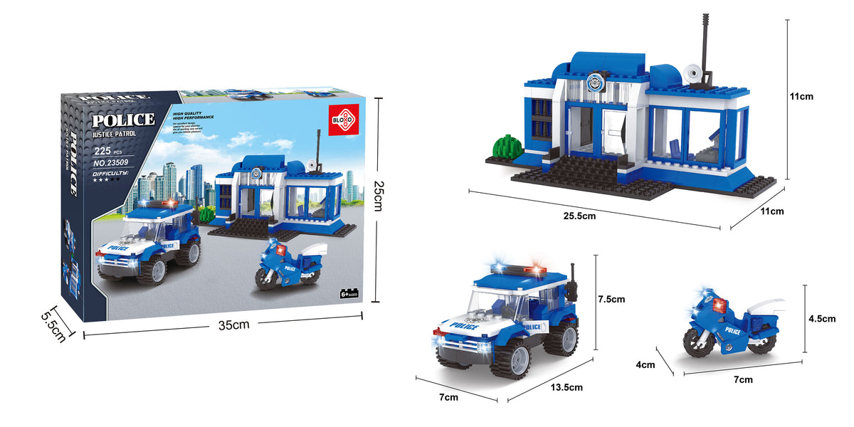 BLOXO building blocks police station 194 pcs