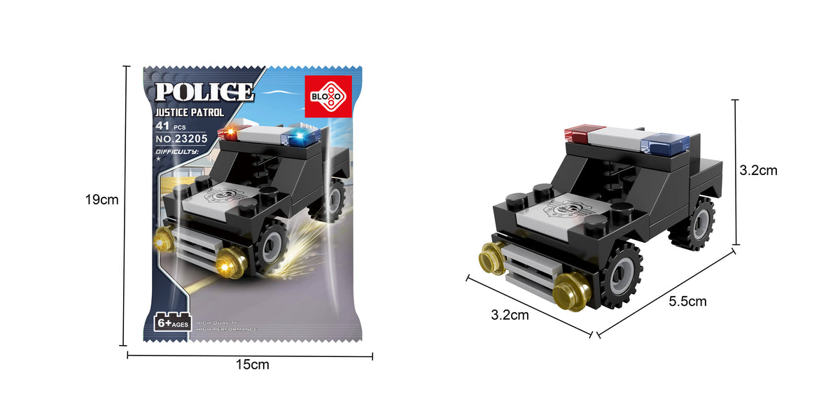 BLOXO building set police car 31 pieces