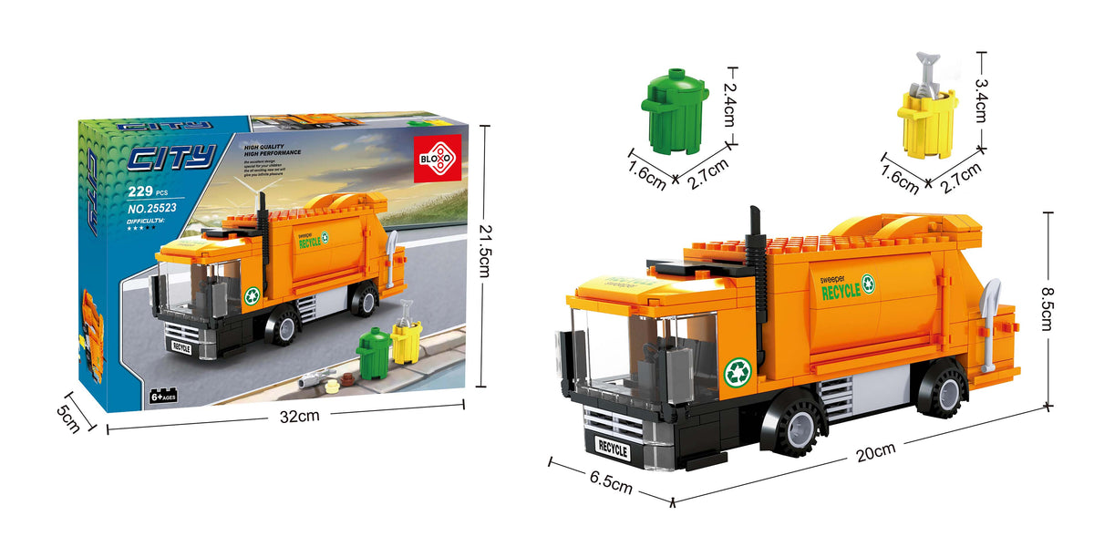 BLOXO building blocks garbage truck 209 pcs