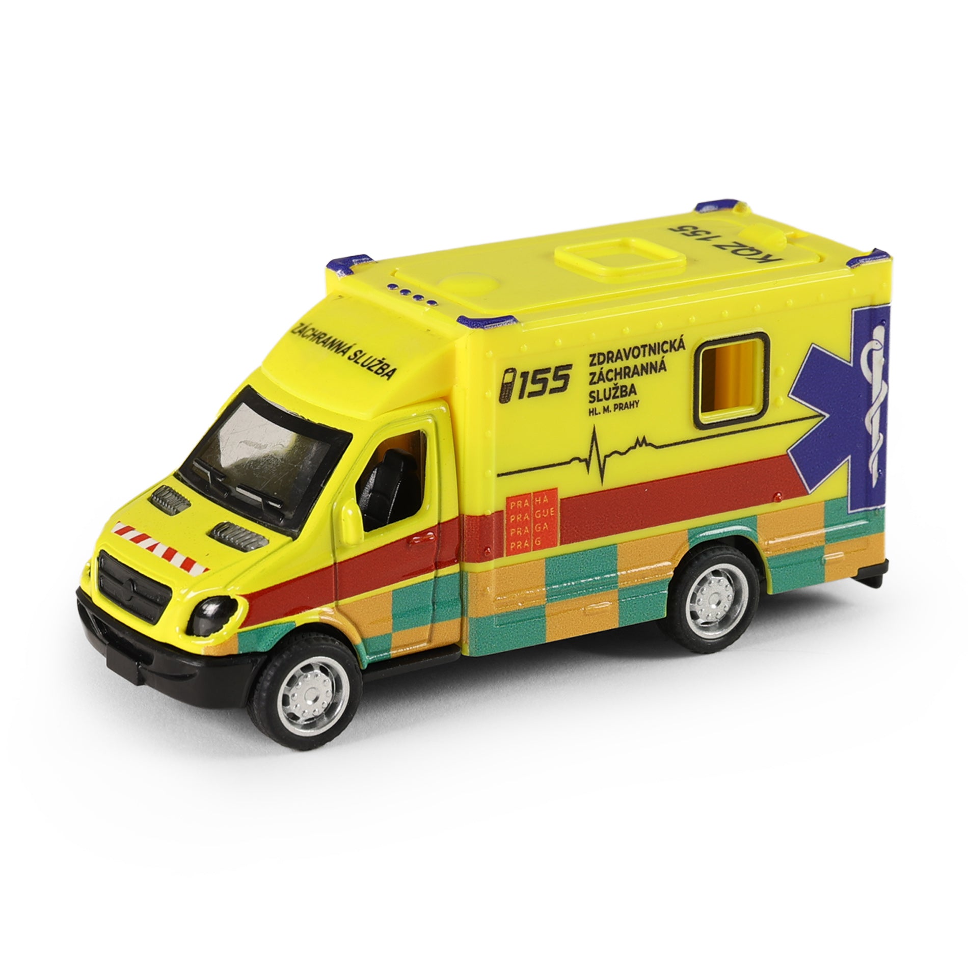 Metal ambulance Prague Emergency Medical Service 10 cm / Zdravotnická záchranná služba hl. m. Prahy