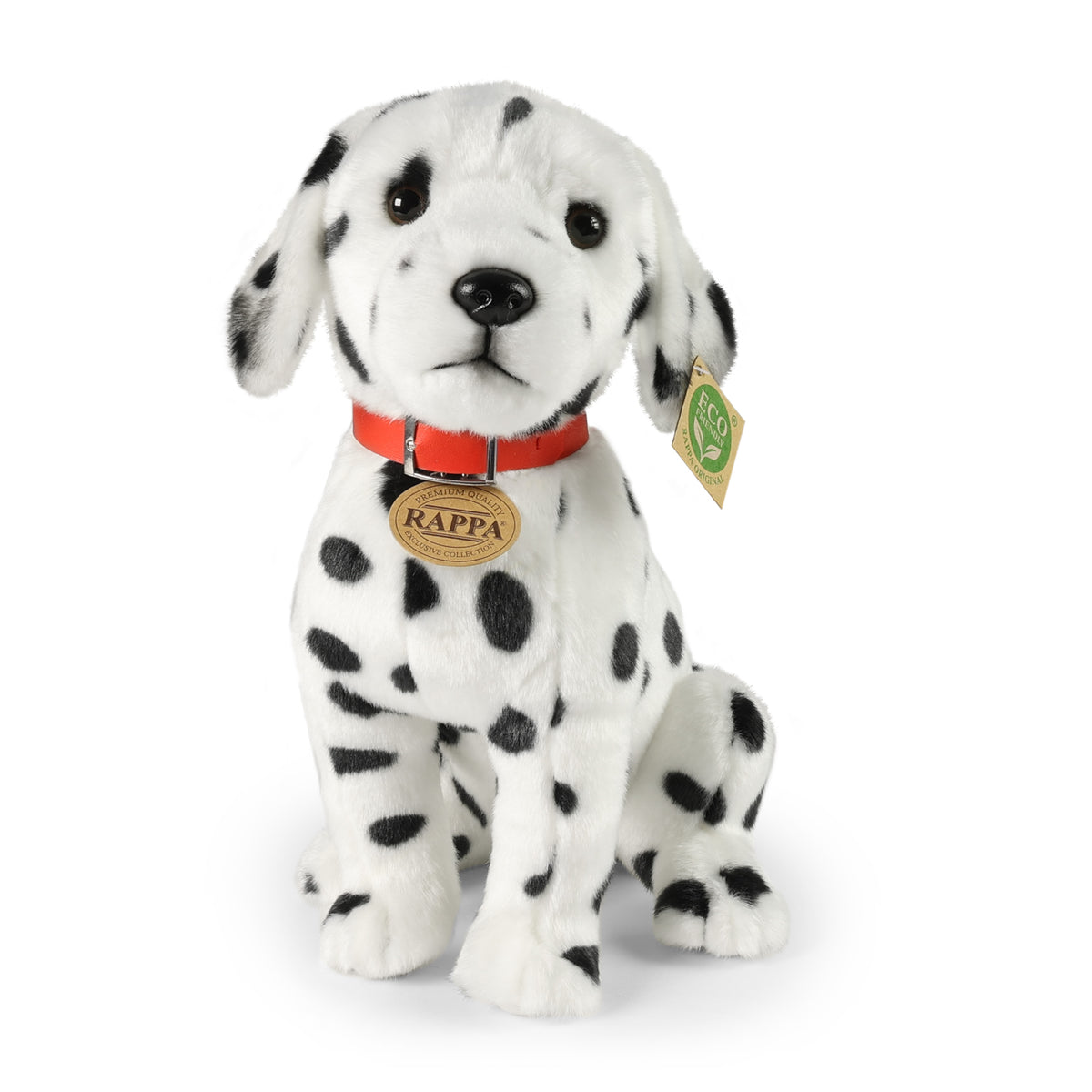 Plush Dalmatian dog with collar 30 cm