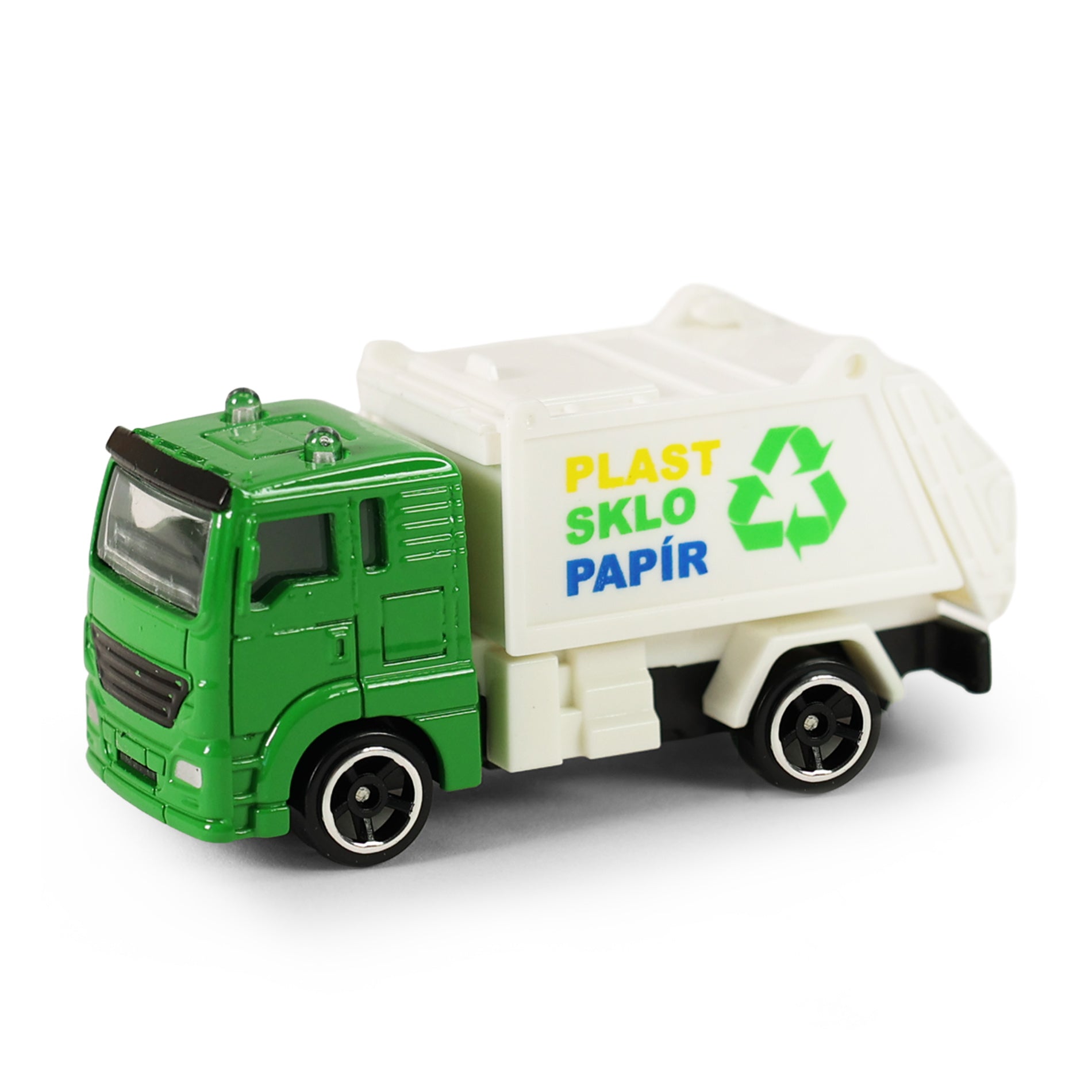 Metal garbage truck 7 cm