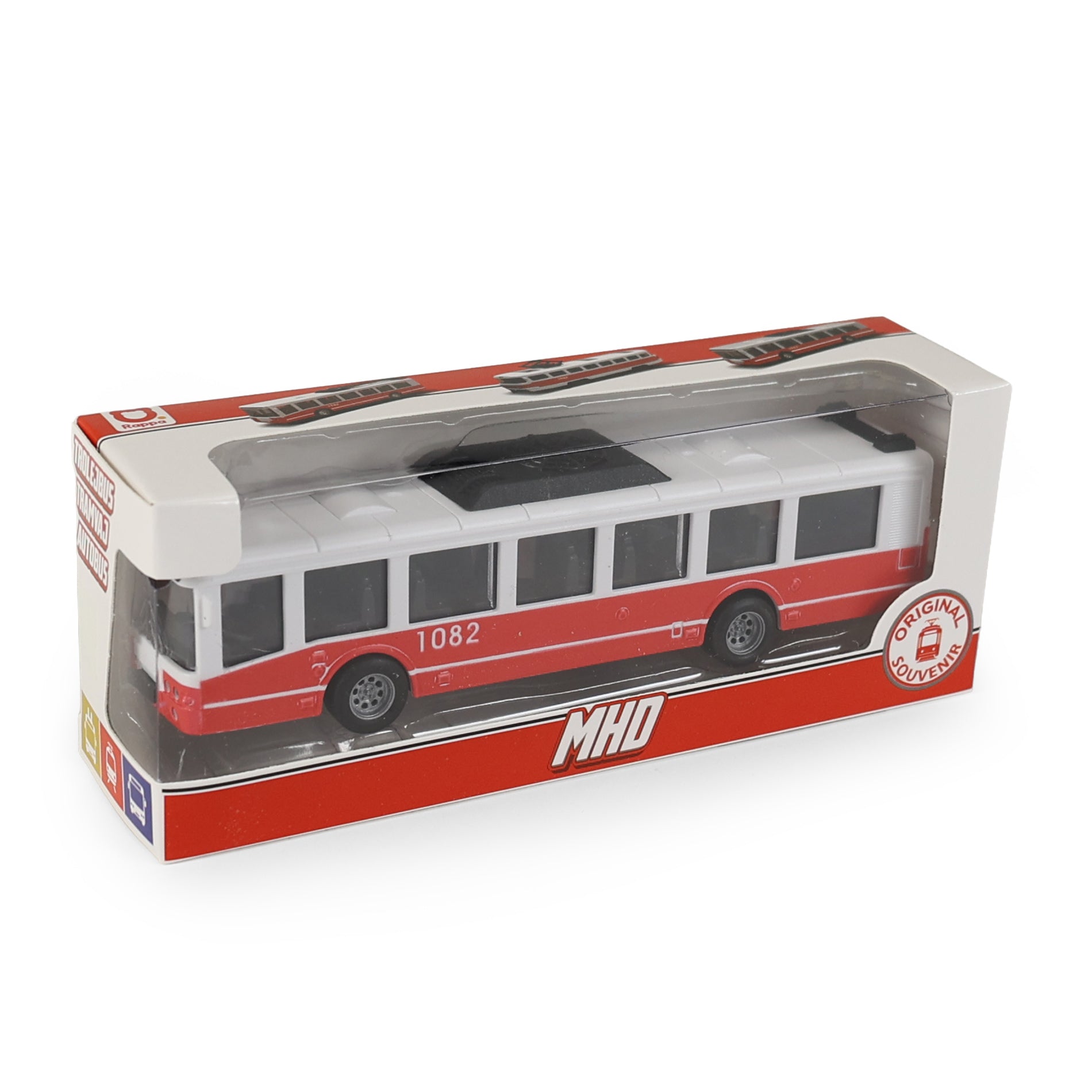 Red City Bus 16 cm with Opening Doors