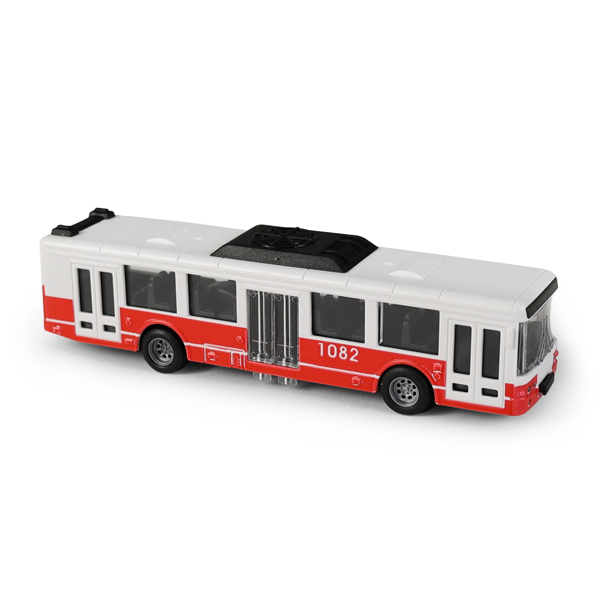 Red City Bus 16 cm with Opening Doors
