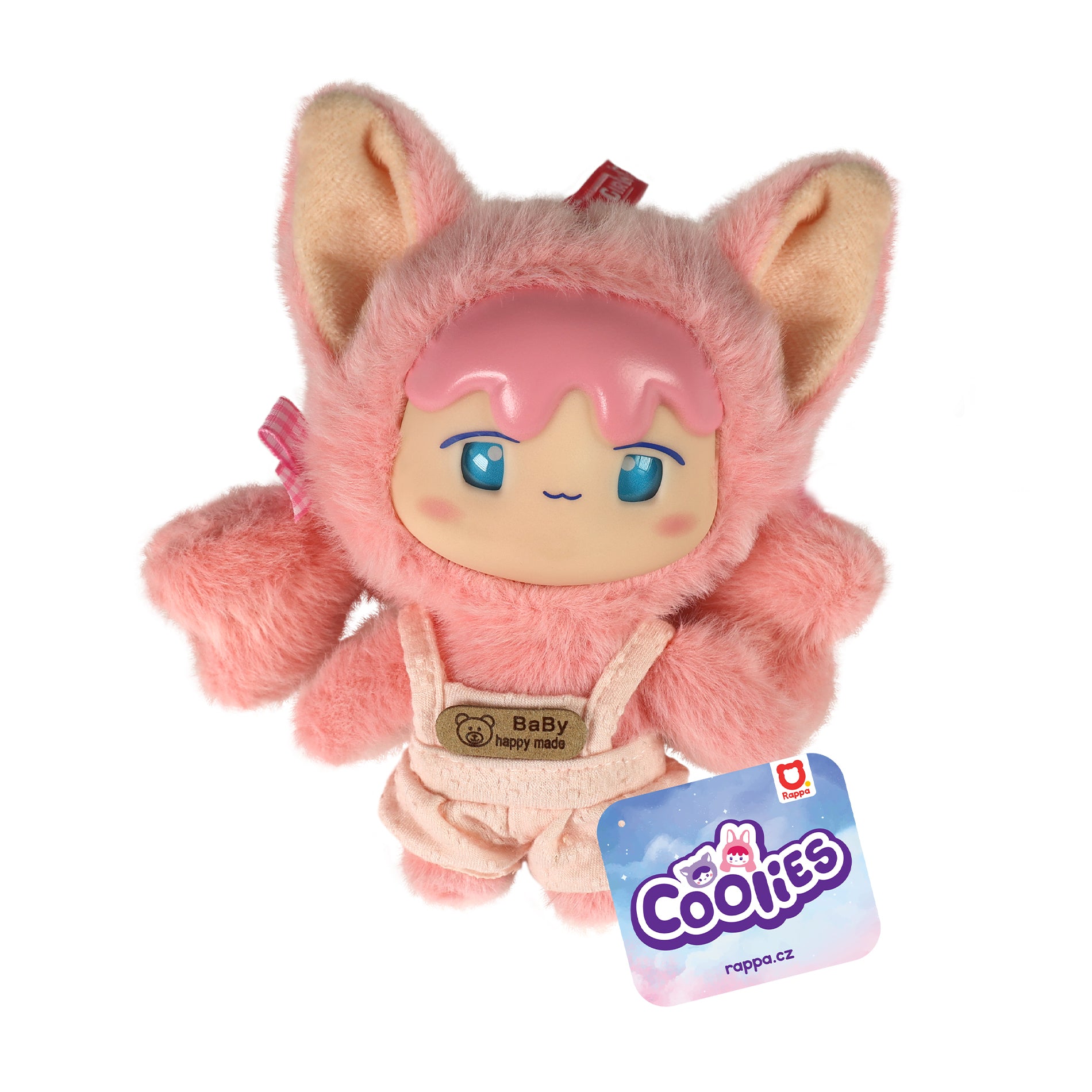 Pink plush doll COOLIES 15 cm