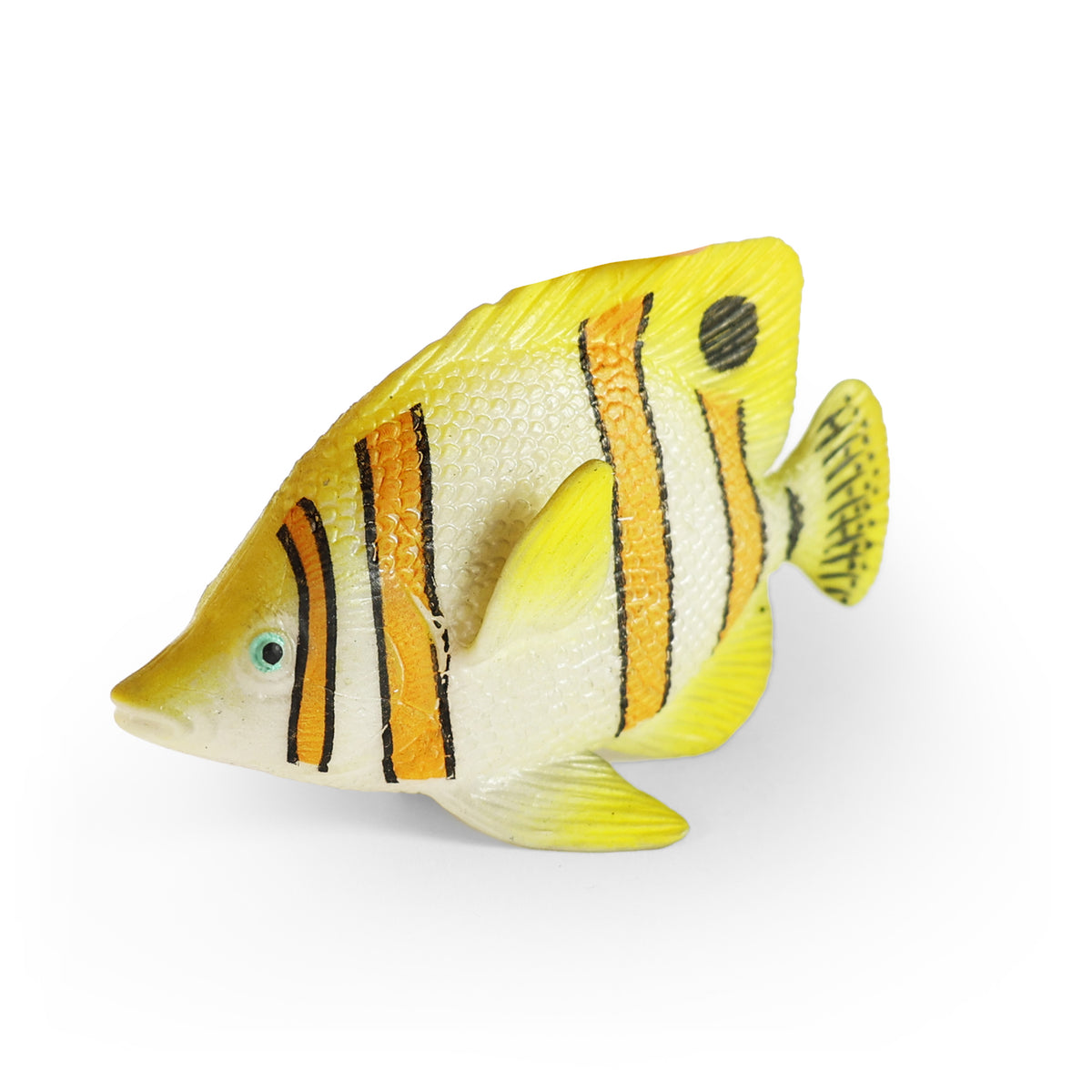 Rubber fish yellow 10 cm