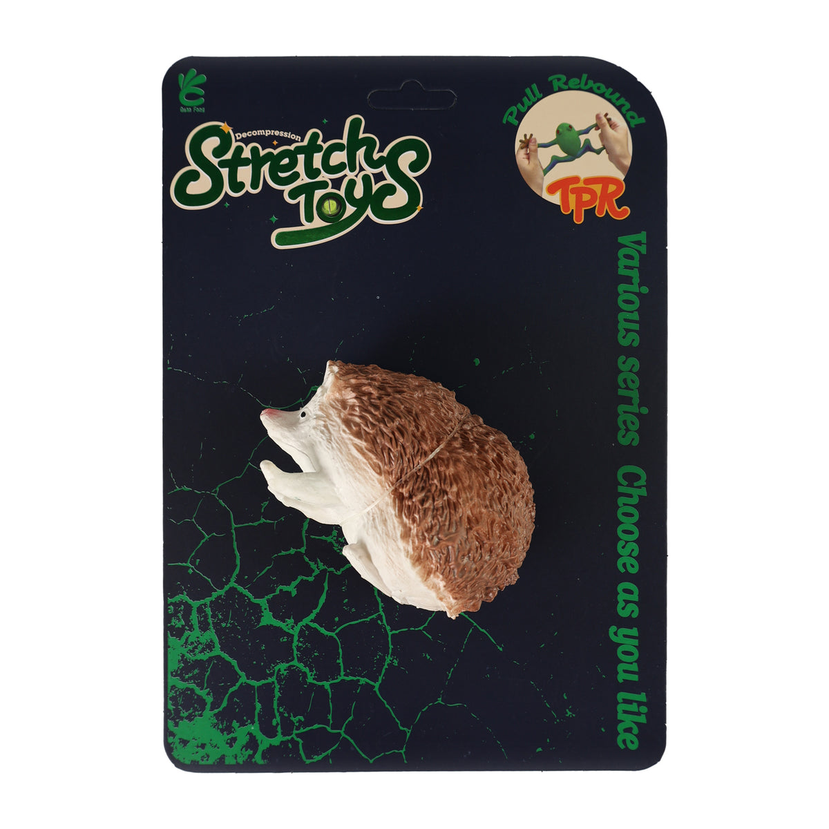 Squeezable rubber hedgehog 10 cm