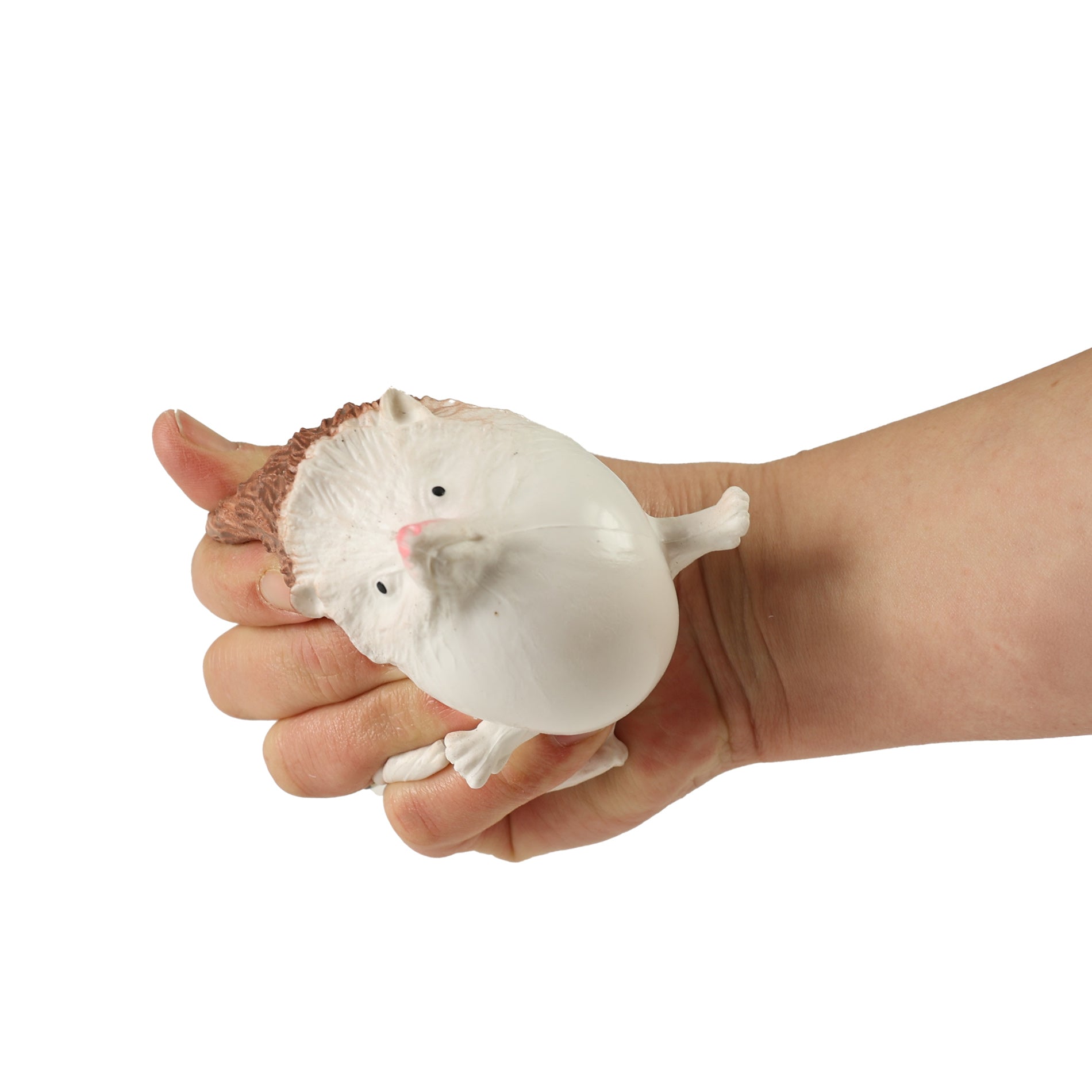 Squeezable rubber hedgehog 10 cm