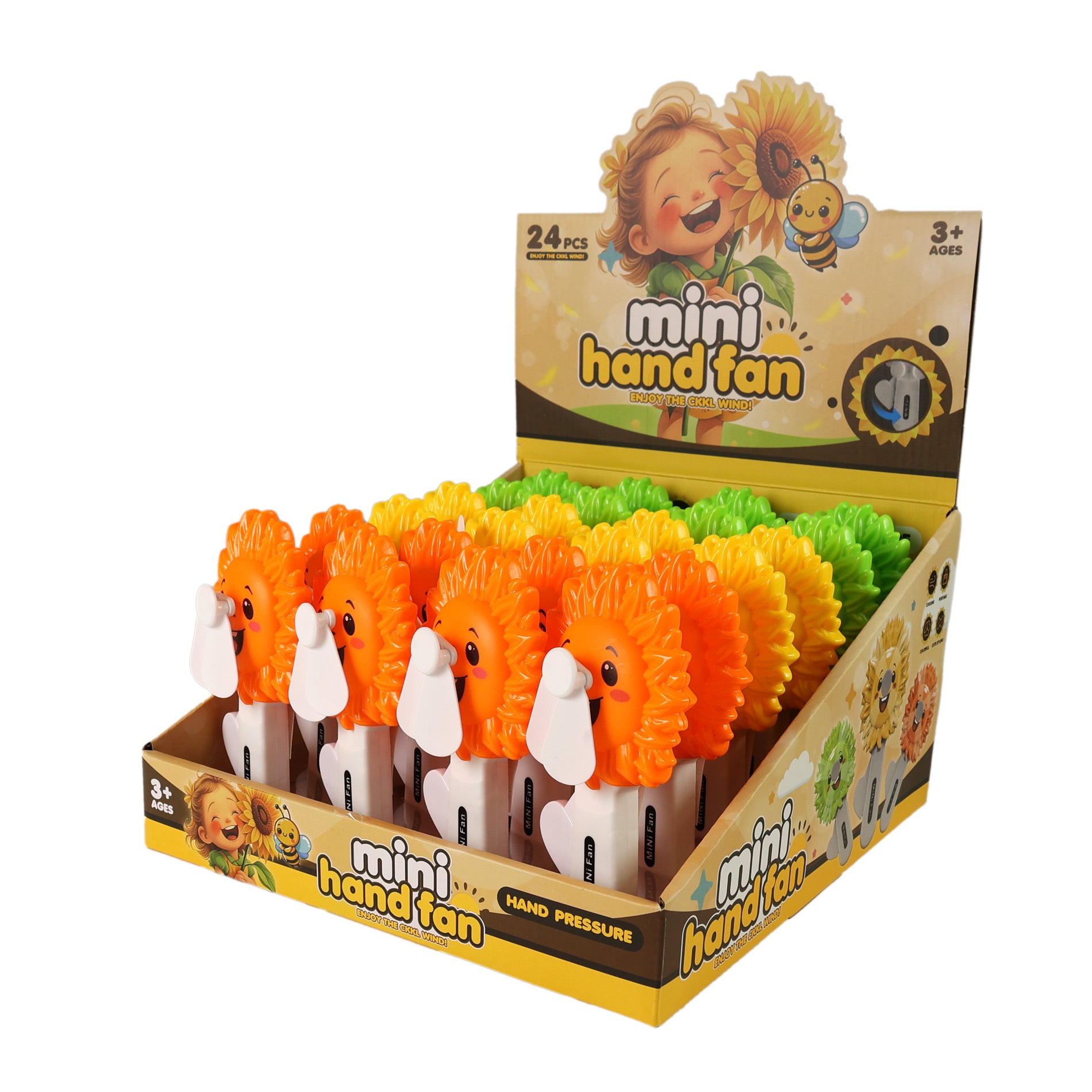 Sunflower hand fan