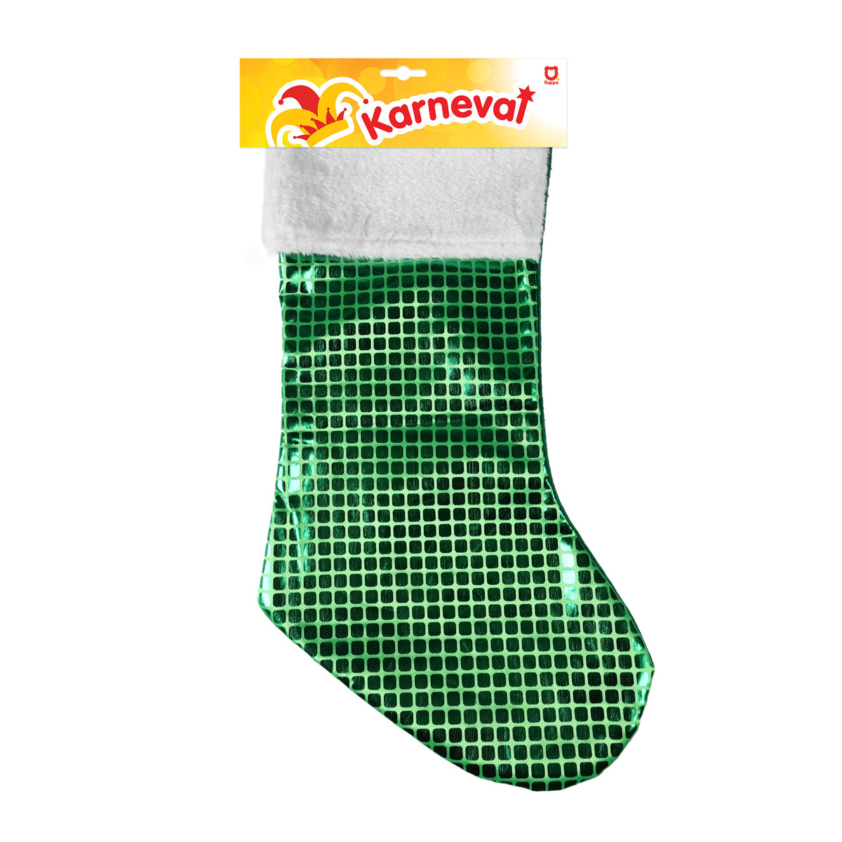 Green Christmas stocking 43 cm