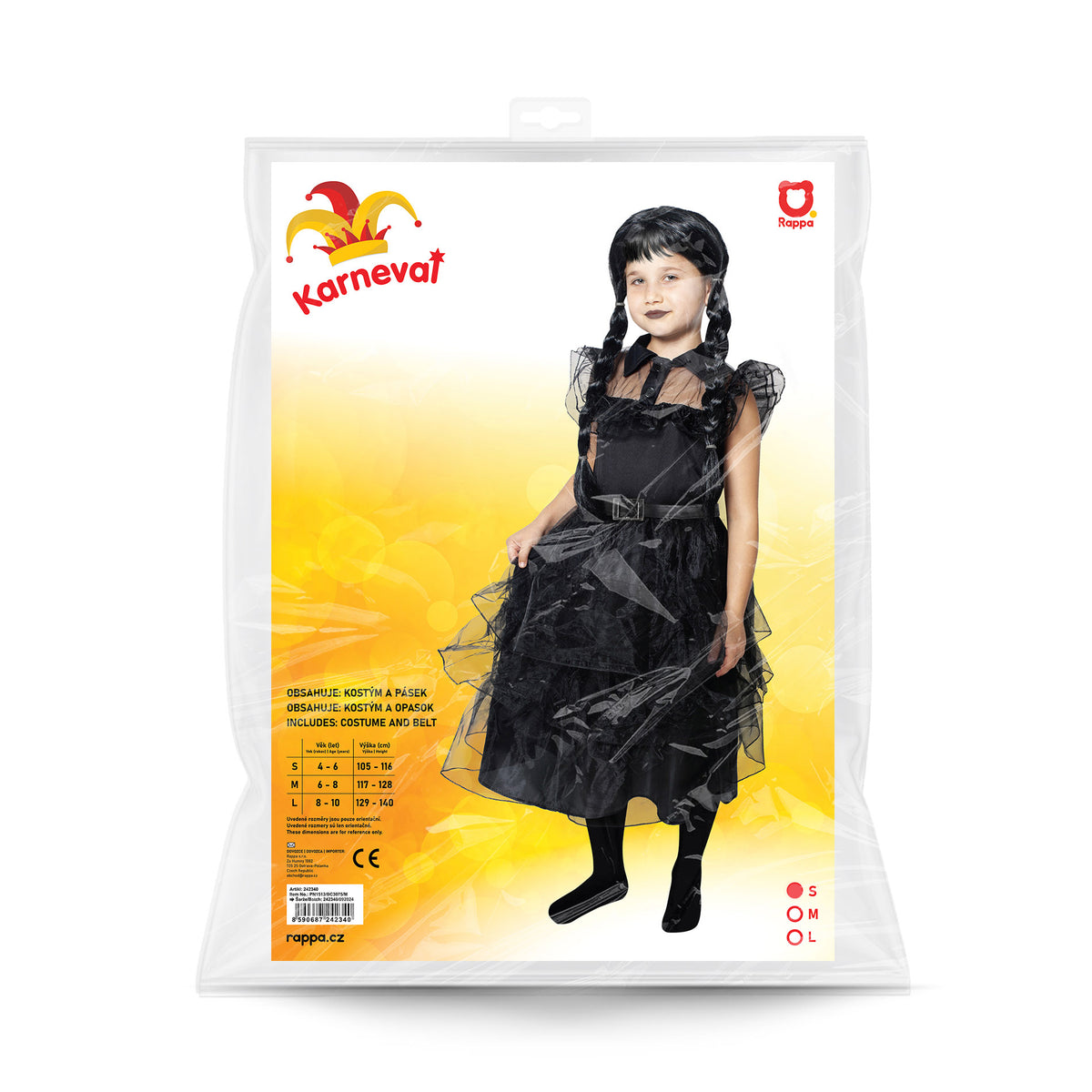 Children's mysterious girl costume (S)