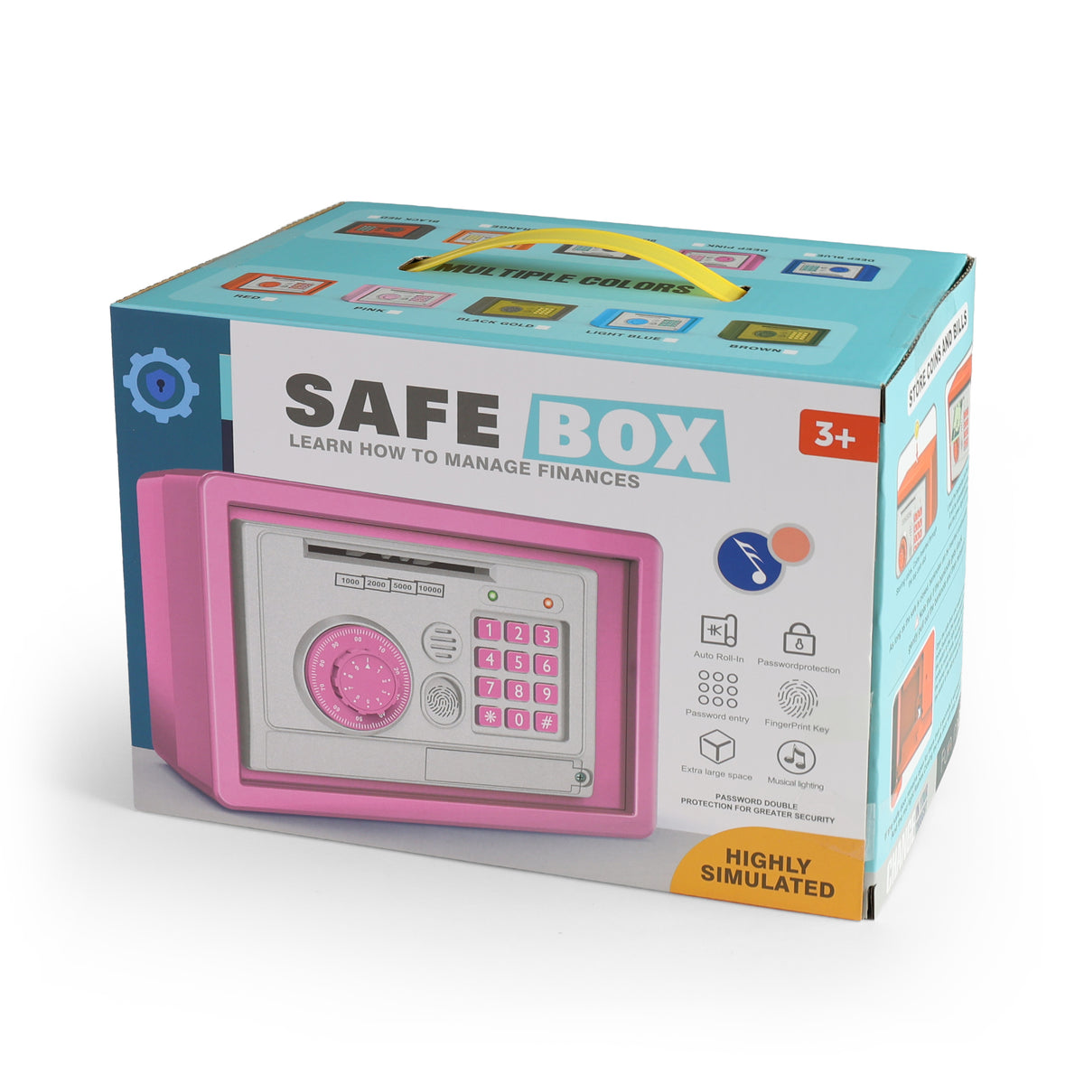 Toy safe money box with fingerprint lock