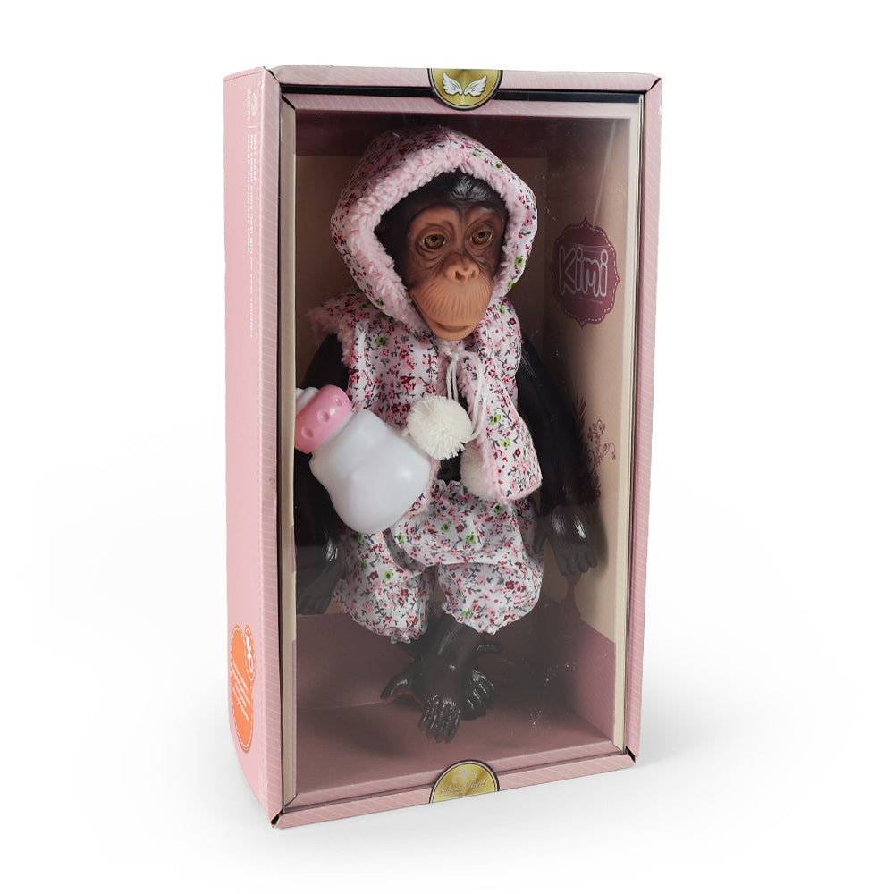 Monkey baby doll Kimi with vinyl body 32 cm