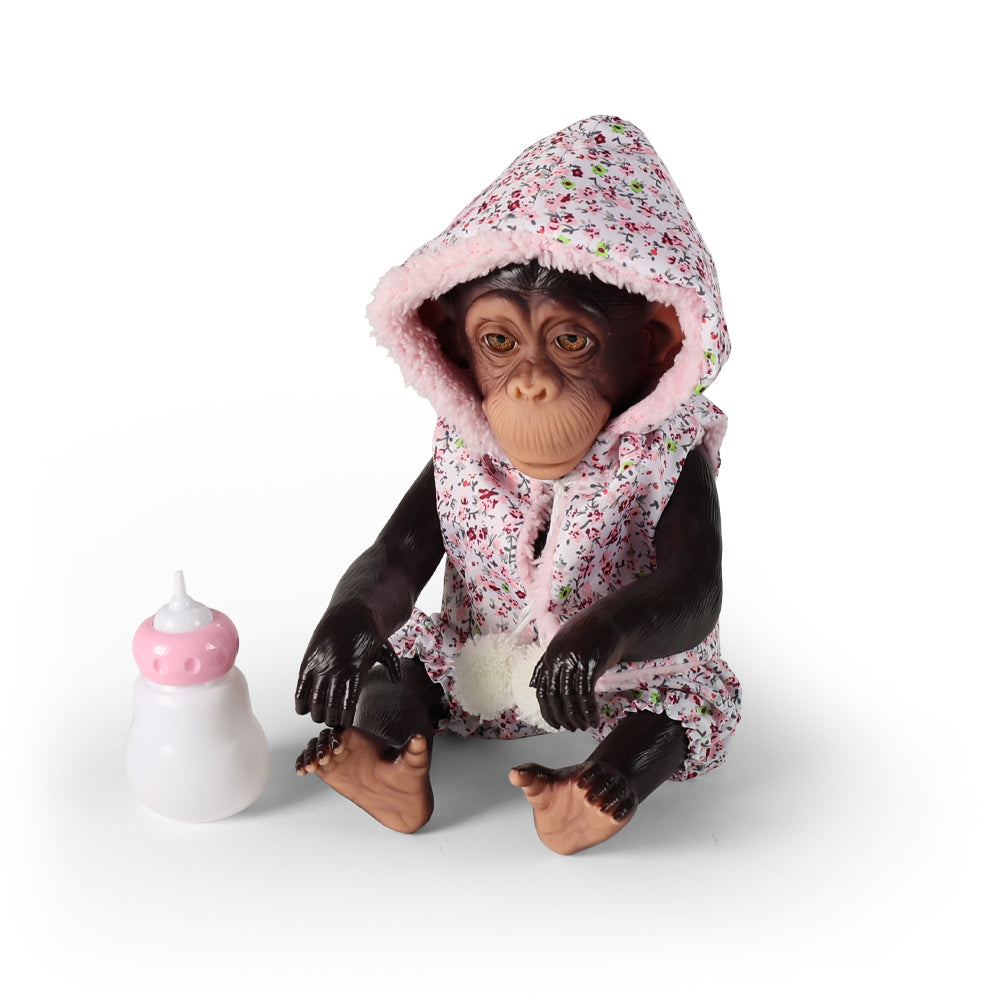 Monkey baby doll Kimi with vinyl body 32 cm