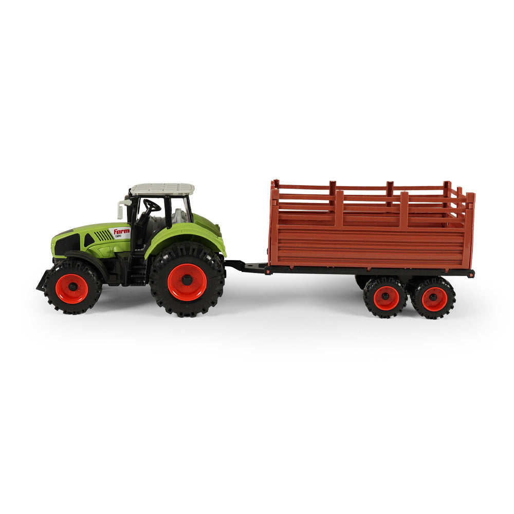 Toy tractor with trailer 45 cm