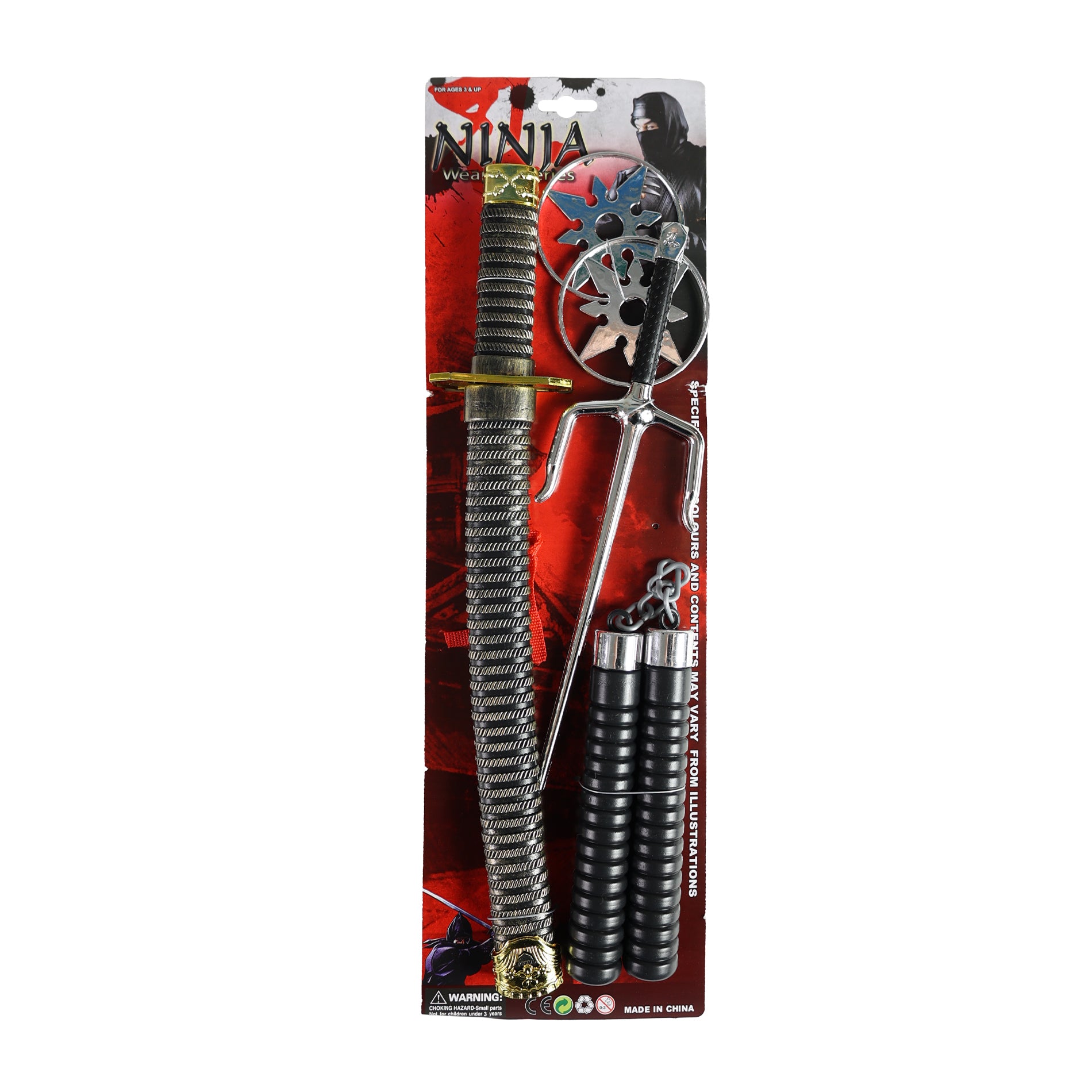 Ninja set with dagger and accessories