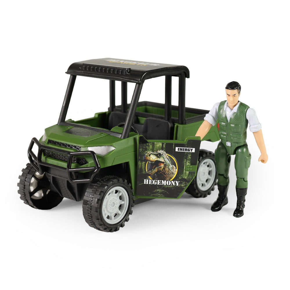 Dinosaur park set with car and sound dinosaur