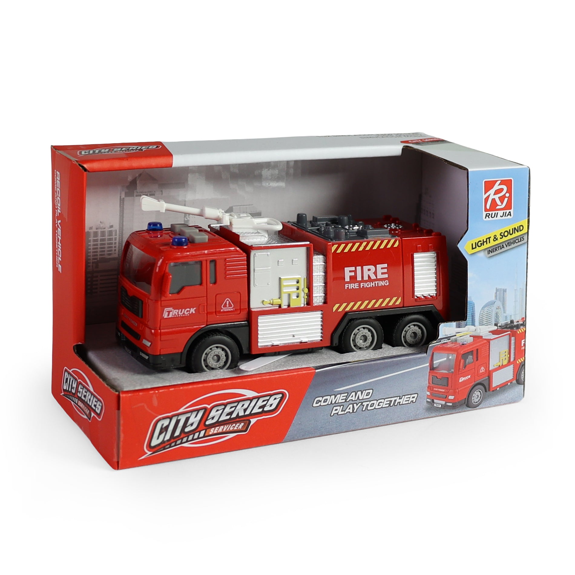 Fire truck with lights and sounds 15 cm