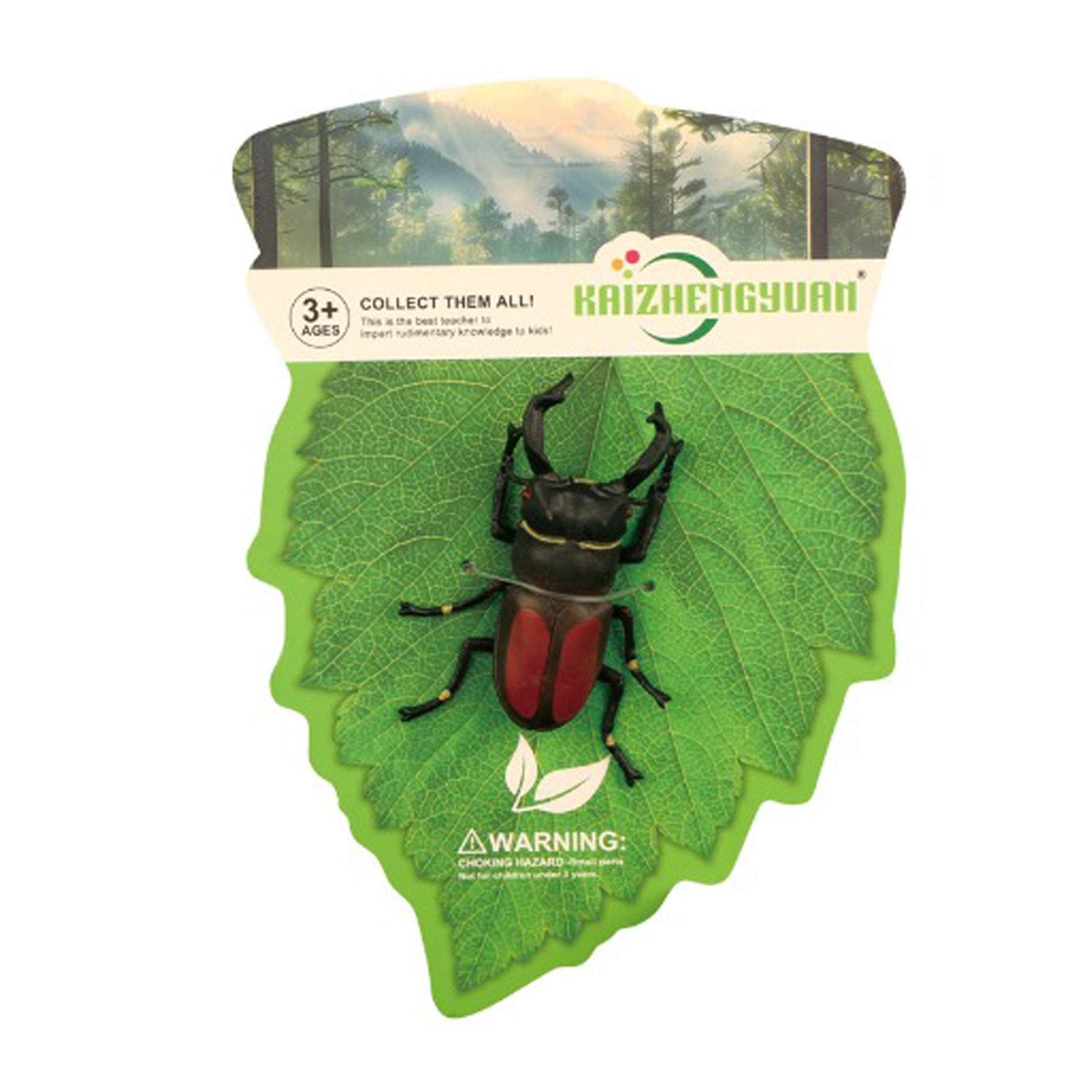 Plastic stag beetle figure 7 cm