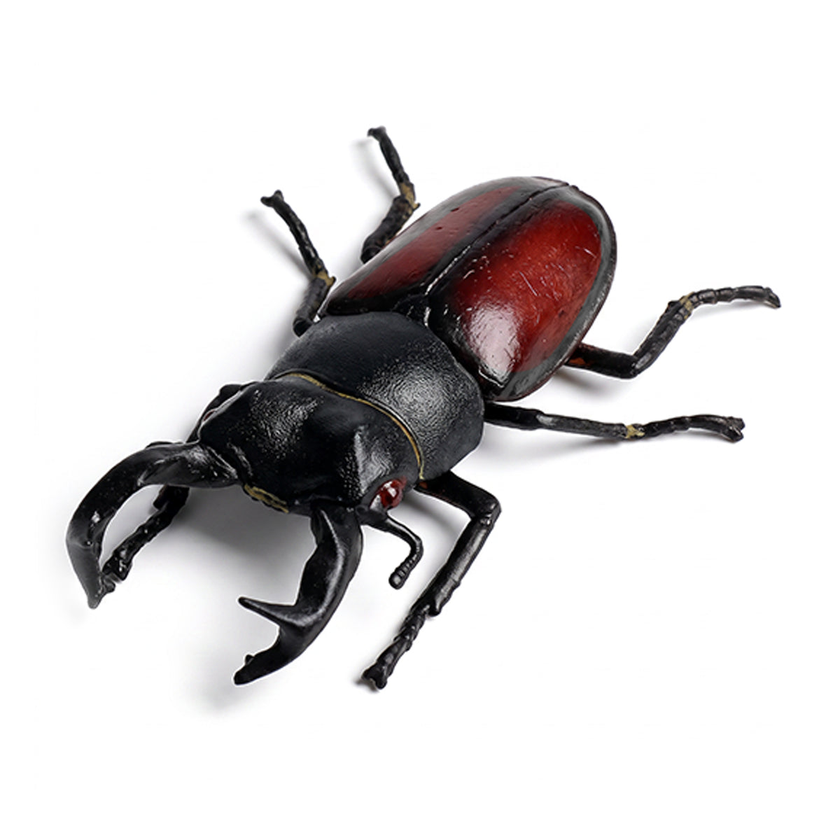 Plastic stag beetle figure 7 cm