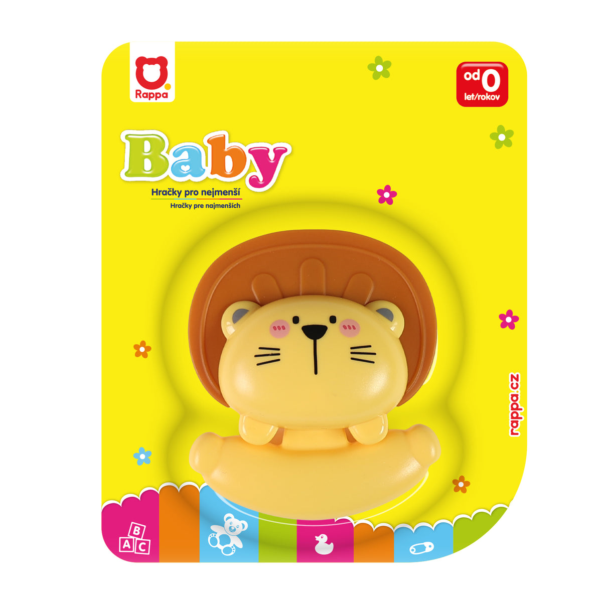 Baby rattle and teether lion