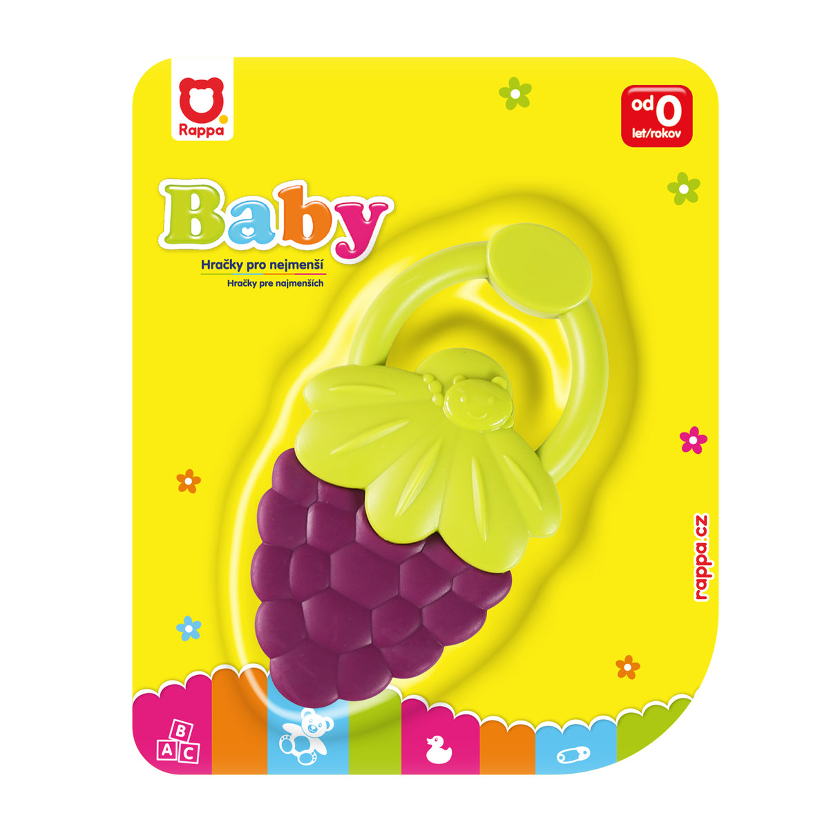 Baby rattle and teether fruit