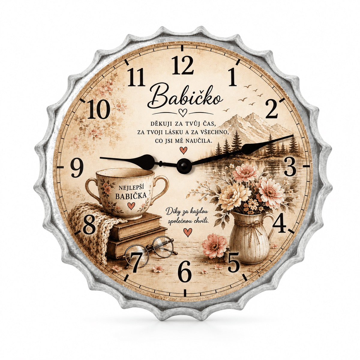 Grandma, Thank You for Your Time Wall Clock