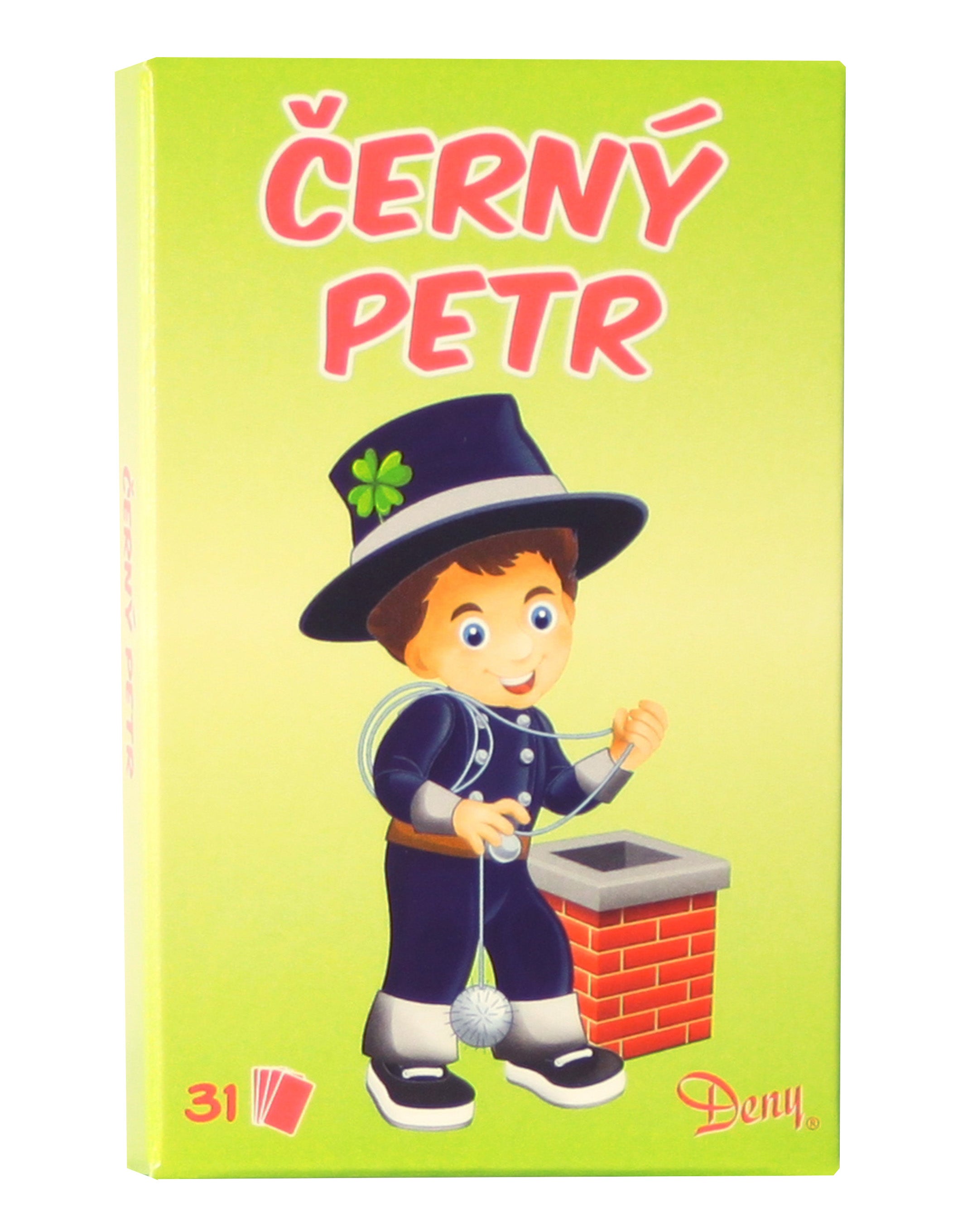 Black Peter chimney sweep card game, 31 cards