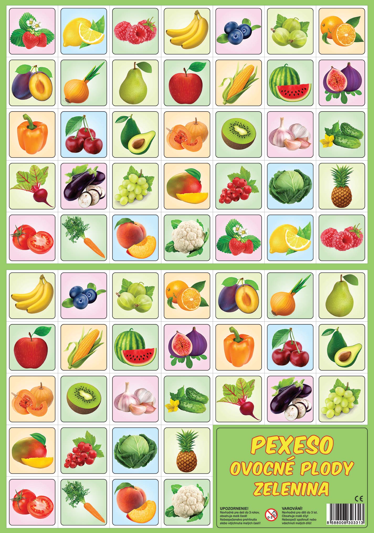 Fruit and Vegetable Memory Game / Pexeso