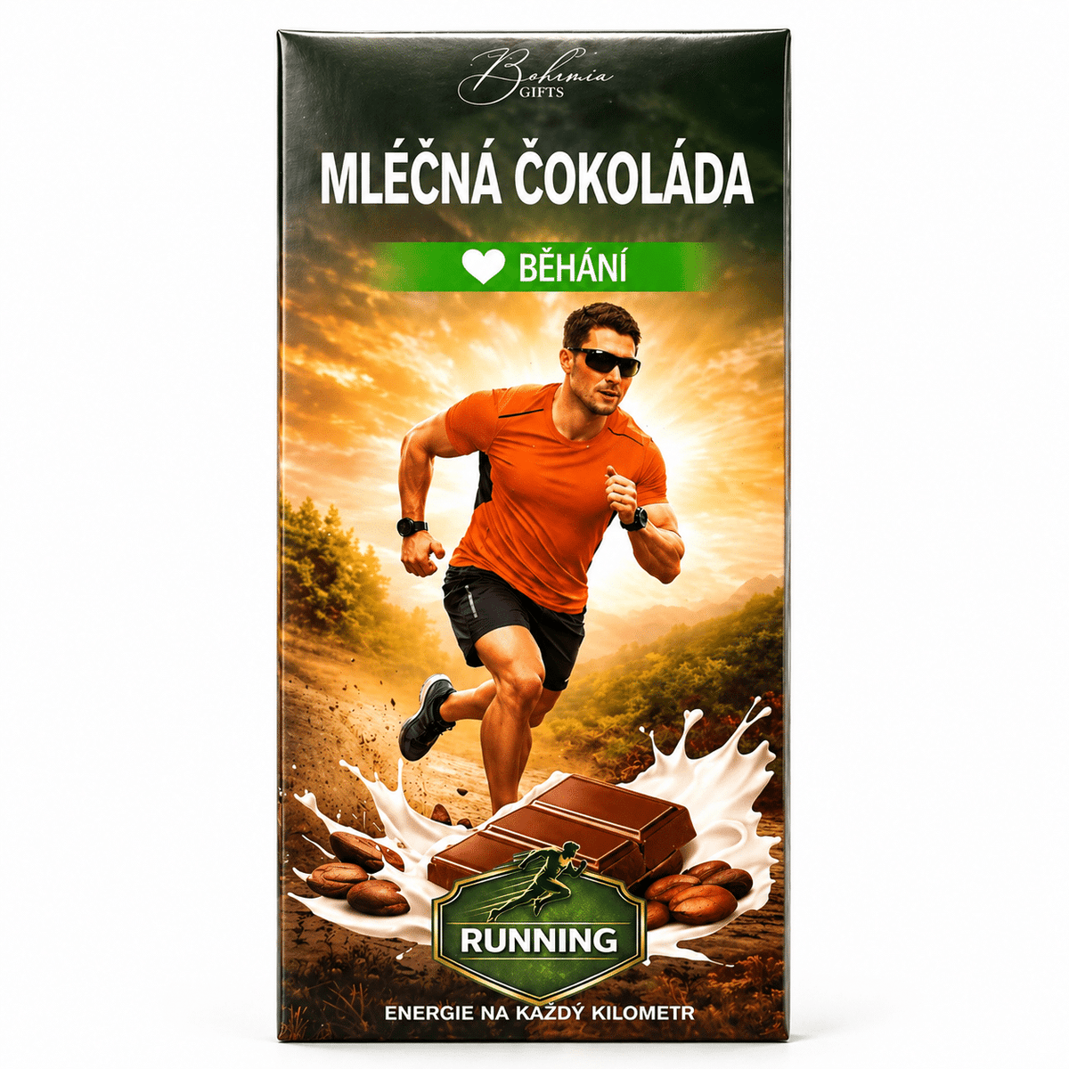 Gift Milk Chocolate 100 g – Running (Man)