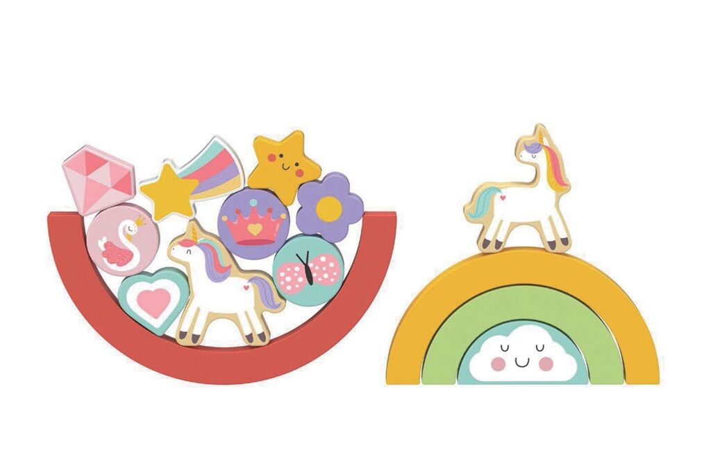 Unicorn wooden balance puzzle 2-in-1