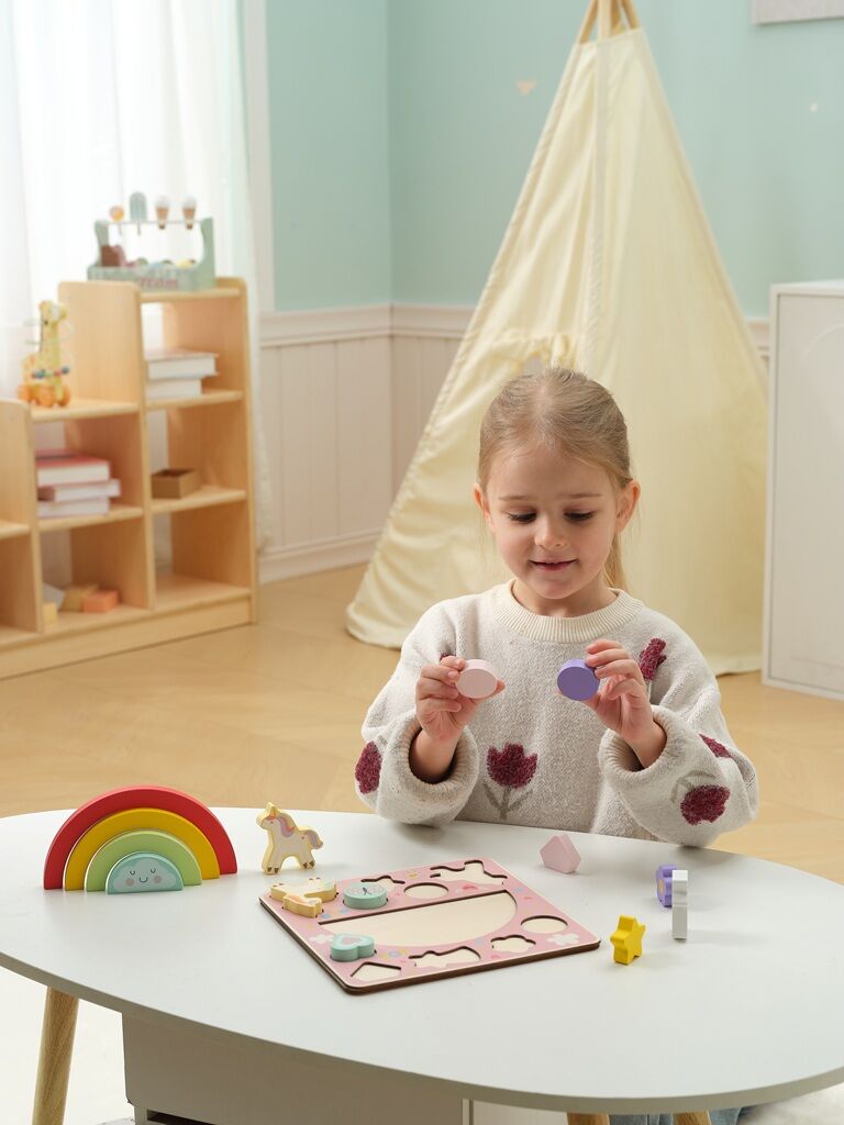 Unicorn wooden balance puzzle 2-in-1